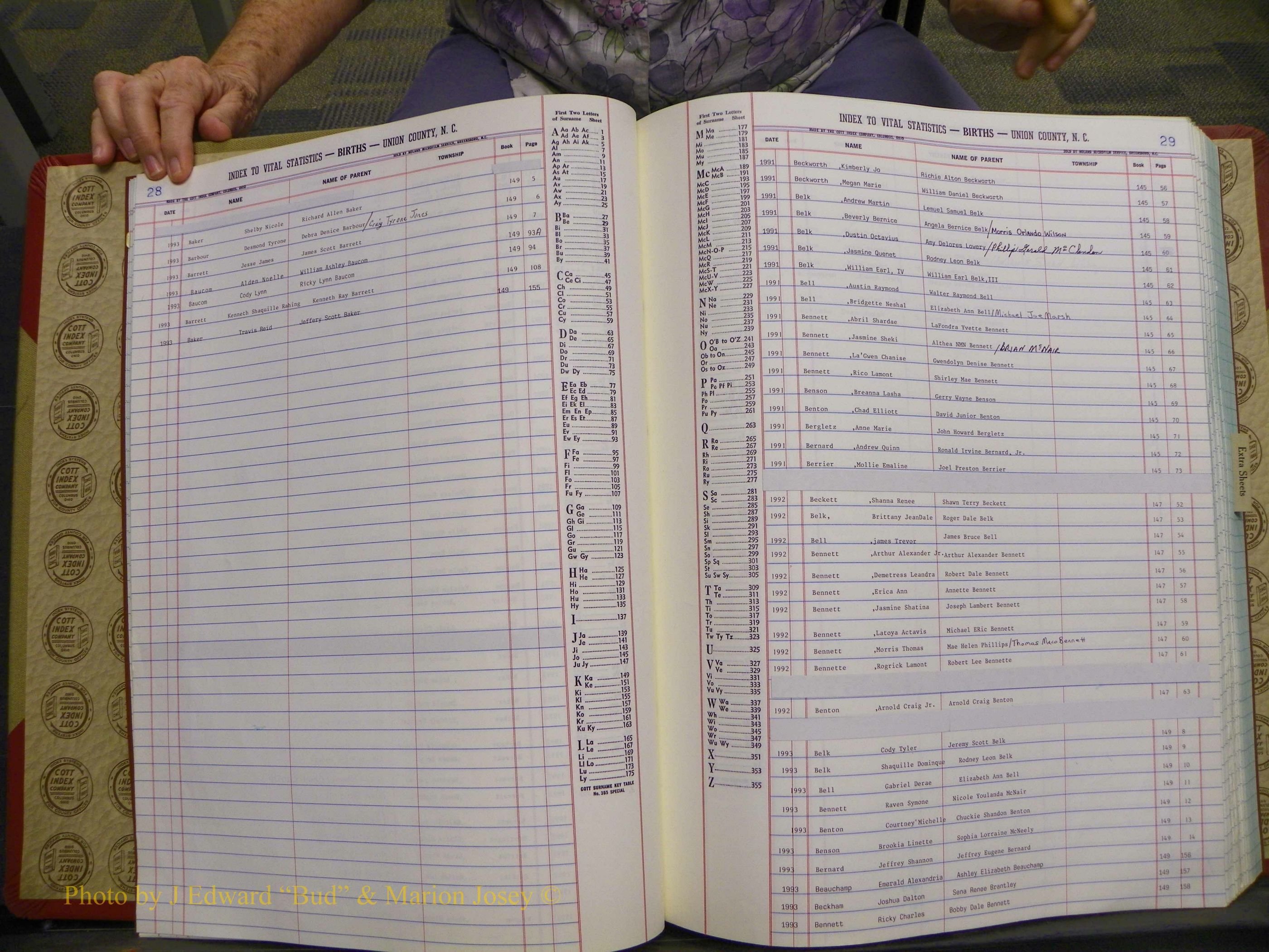 Union Co, NC Births, A-Z, 1991-1992 (9).JPG