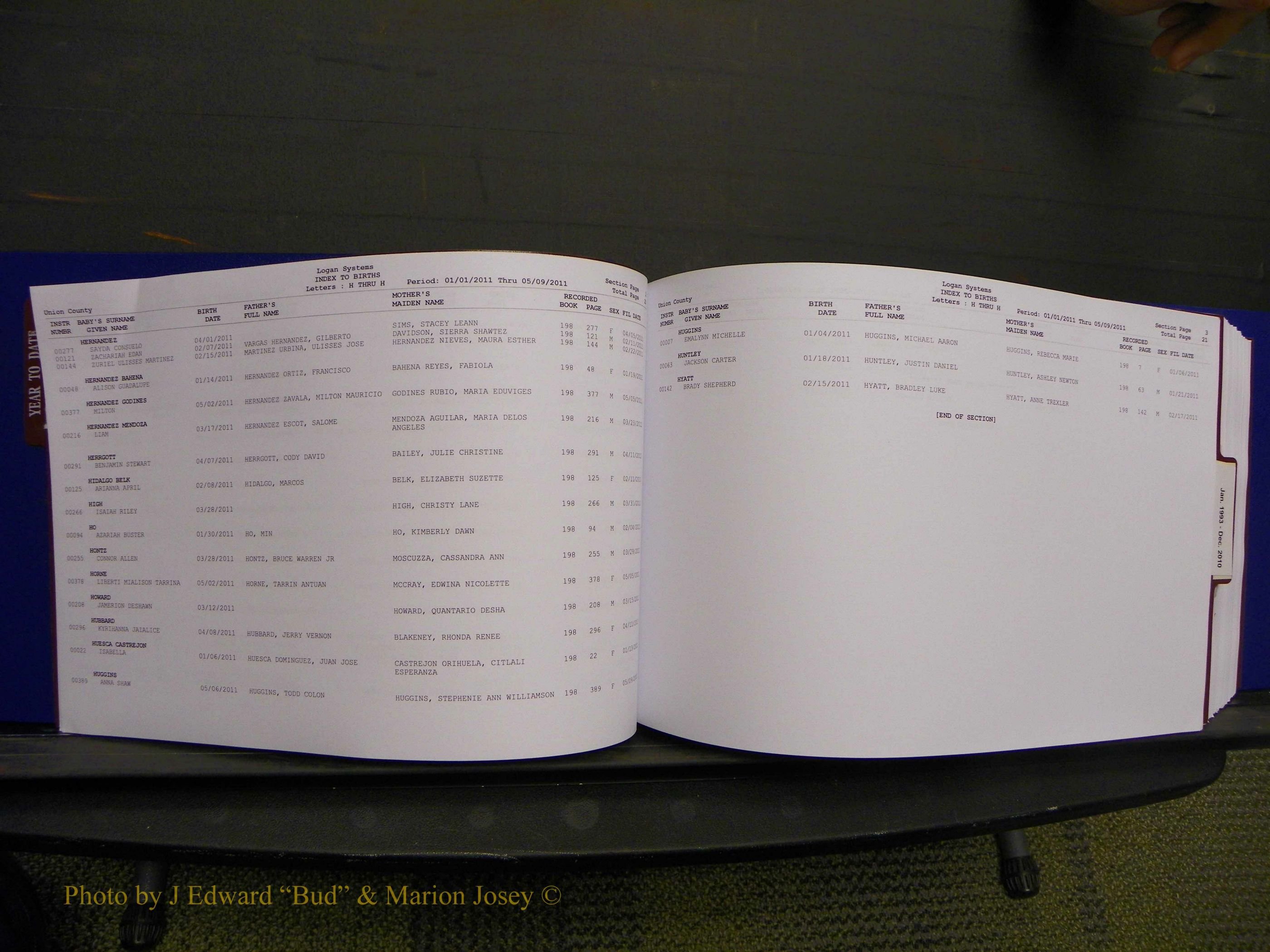 Union Co, NC Births, A-Z, 1993-2010 (12).JPG