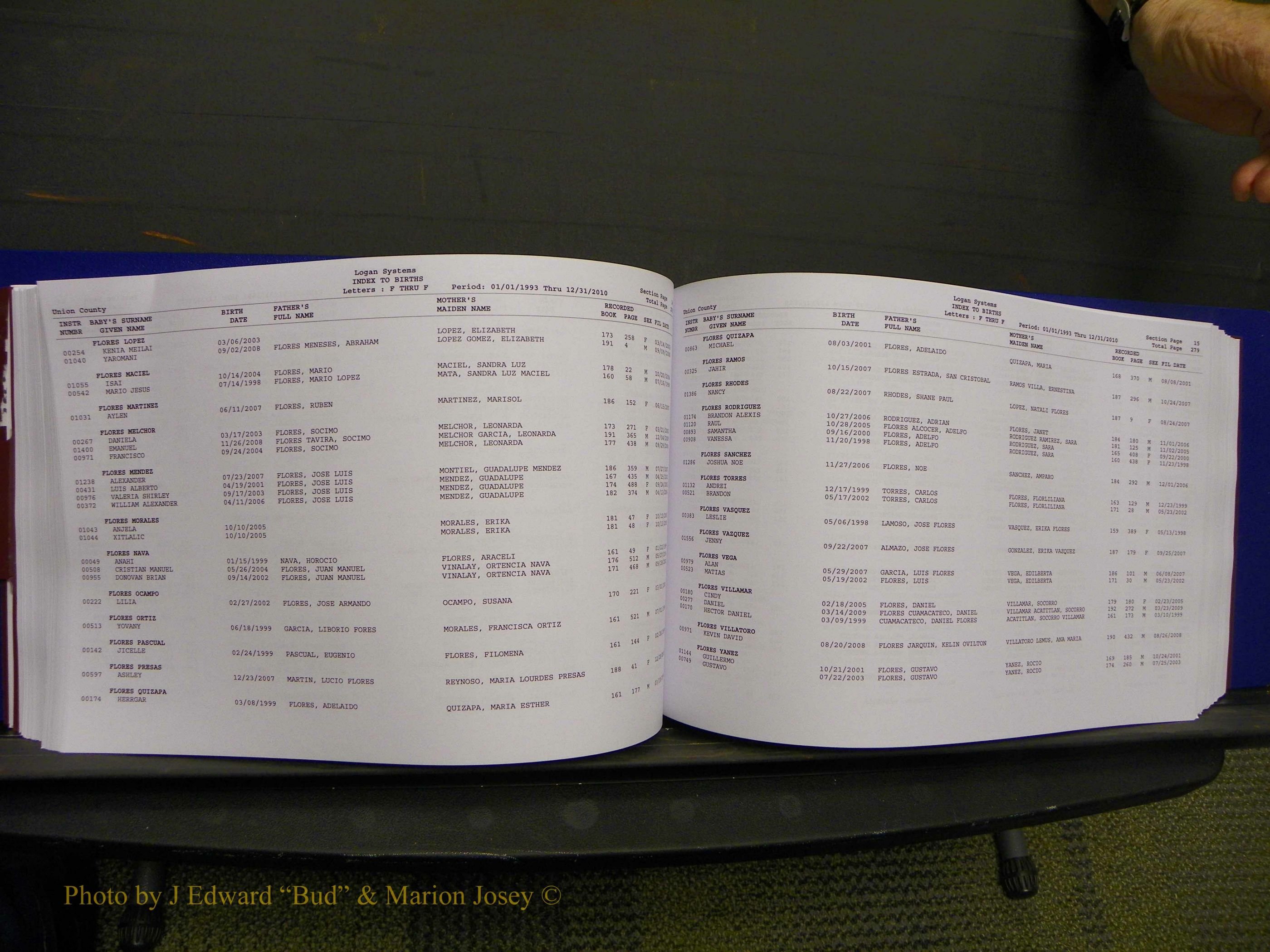 Union Co, NC Births, A-Z, 1993-2010 (171).JPG