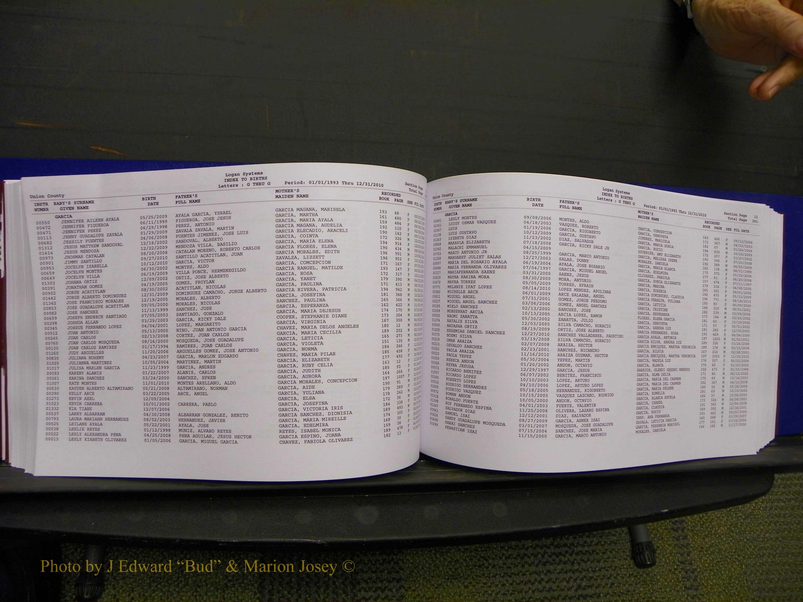 Union Co, NC Births, A-Z, 1993-2010 (183).JPG
