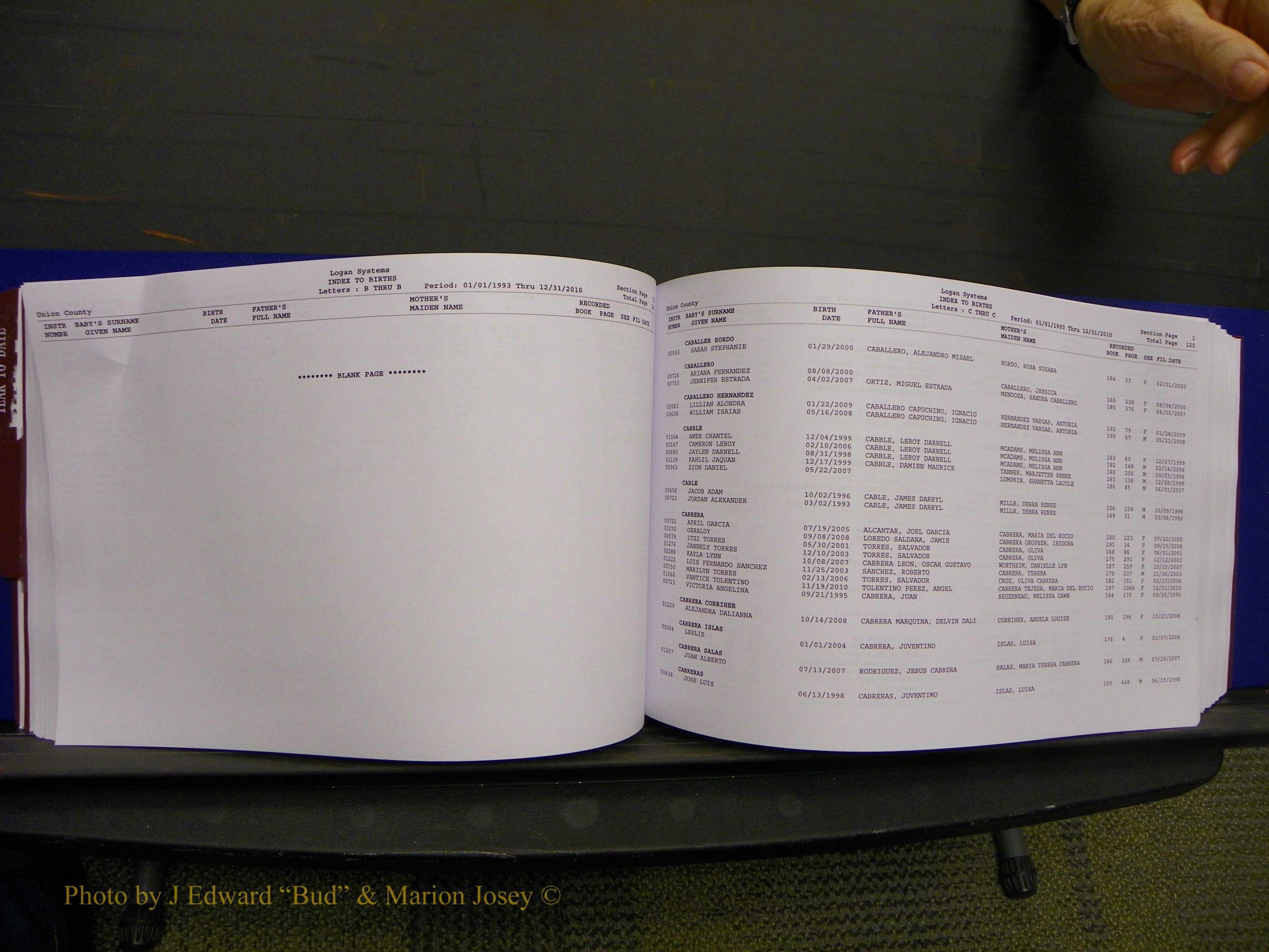 Union Co, NC Births, A-Z, 1993-2010 (94).JPG