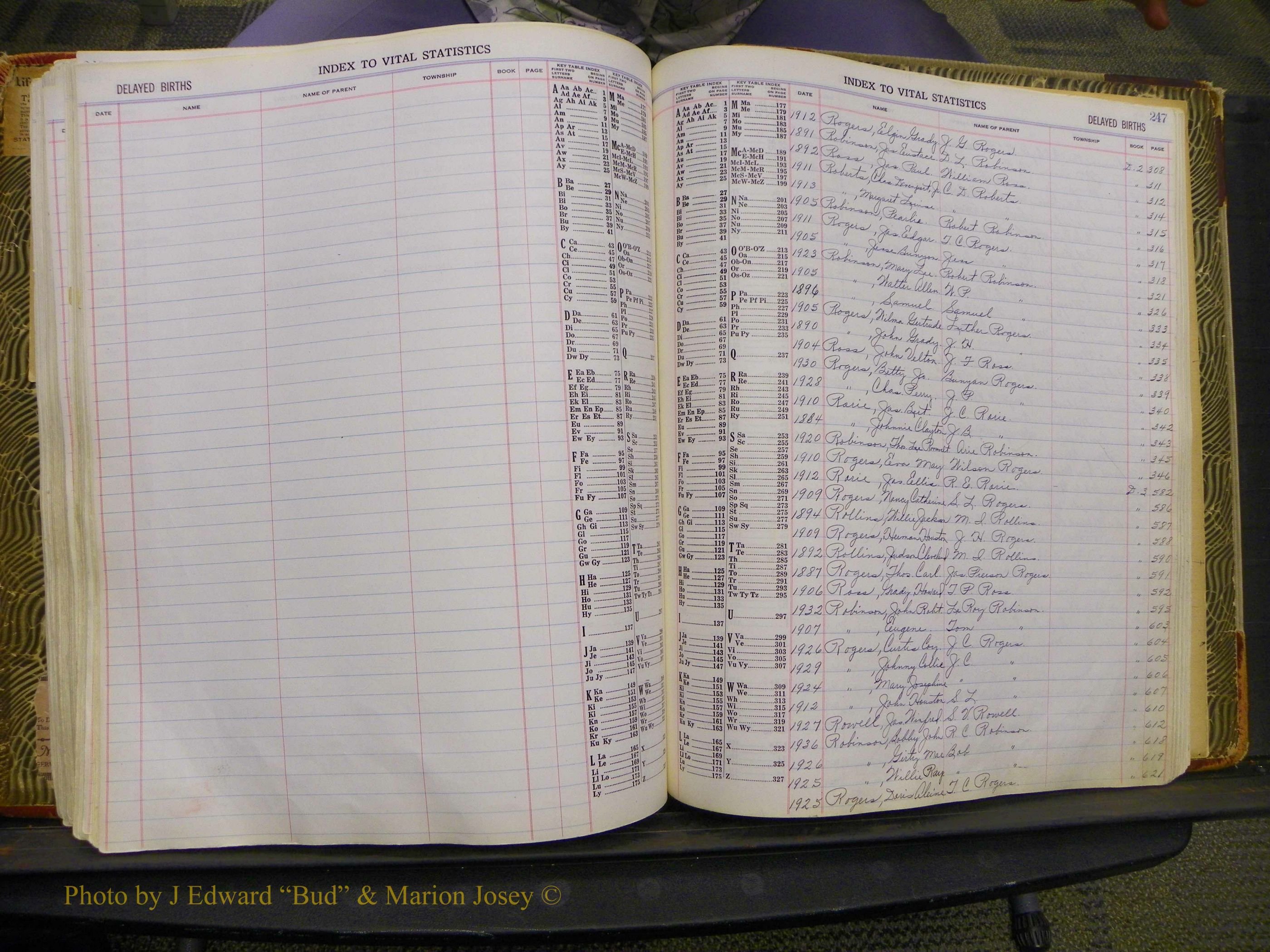 Union Co, NC Delayed Births, A-Z (143).JPG