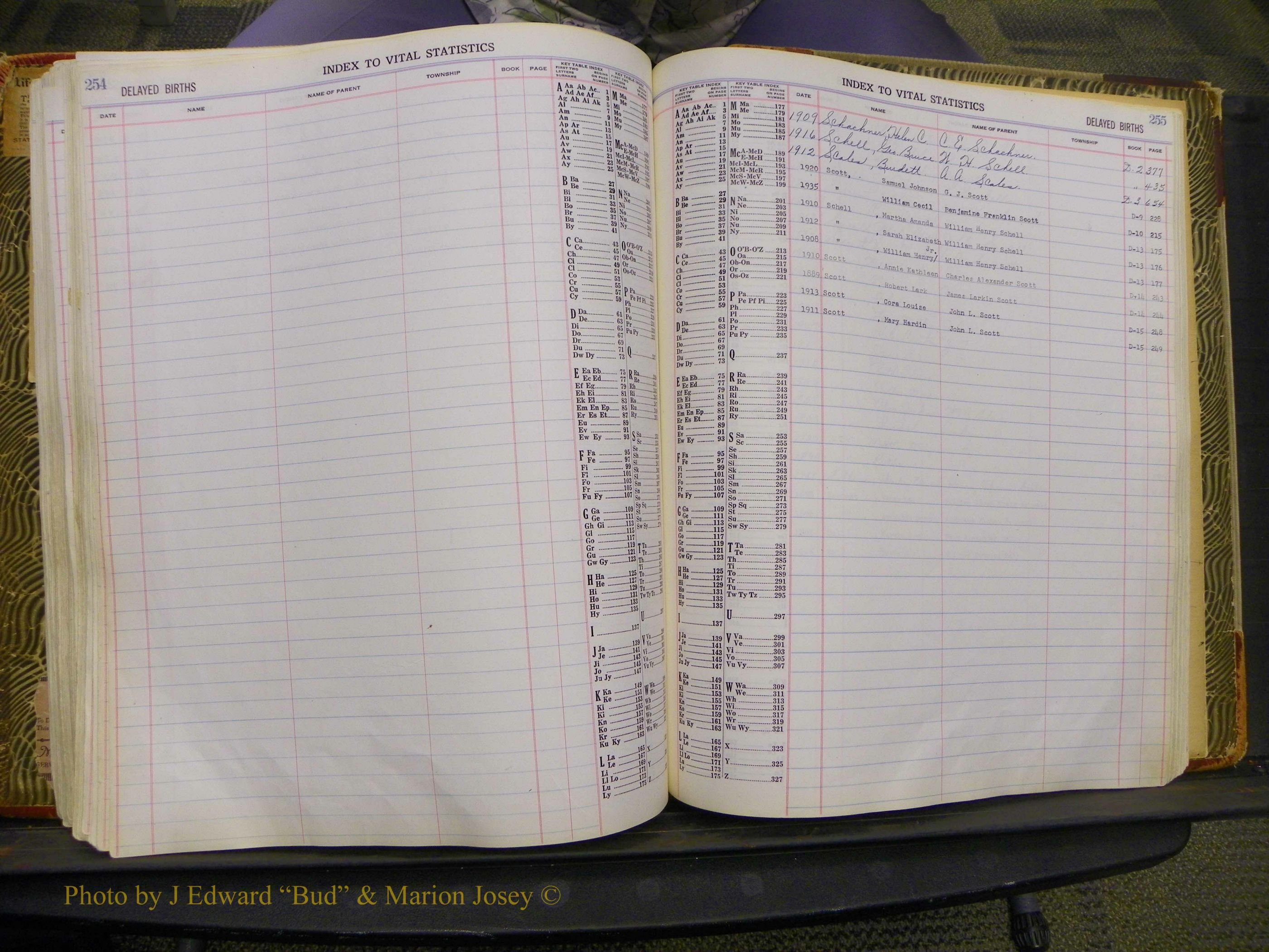 Union Co, NC Delayed Births, A-Z (149).JPG