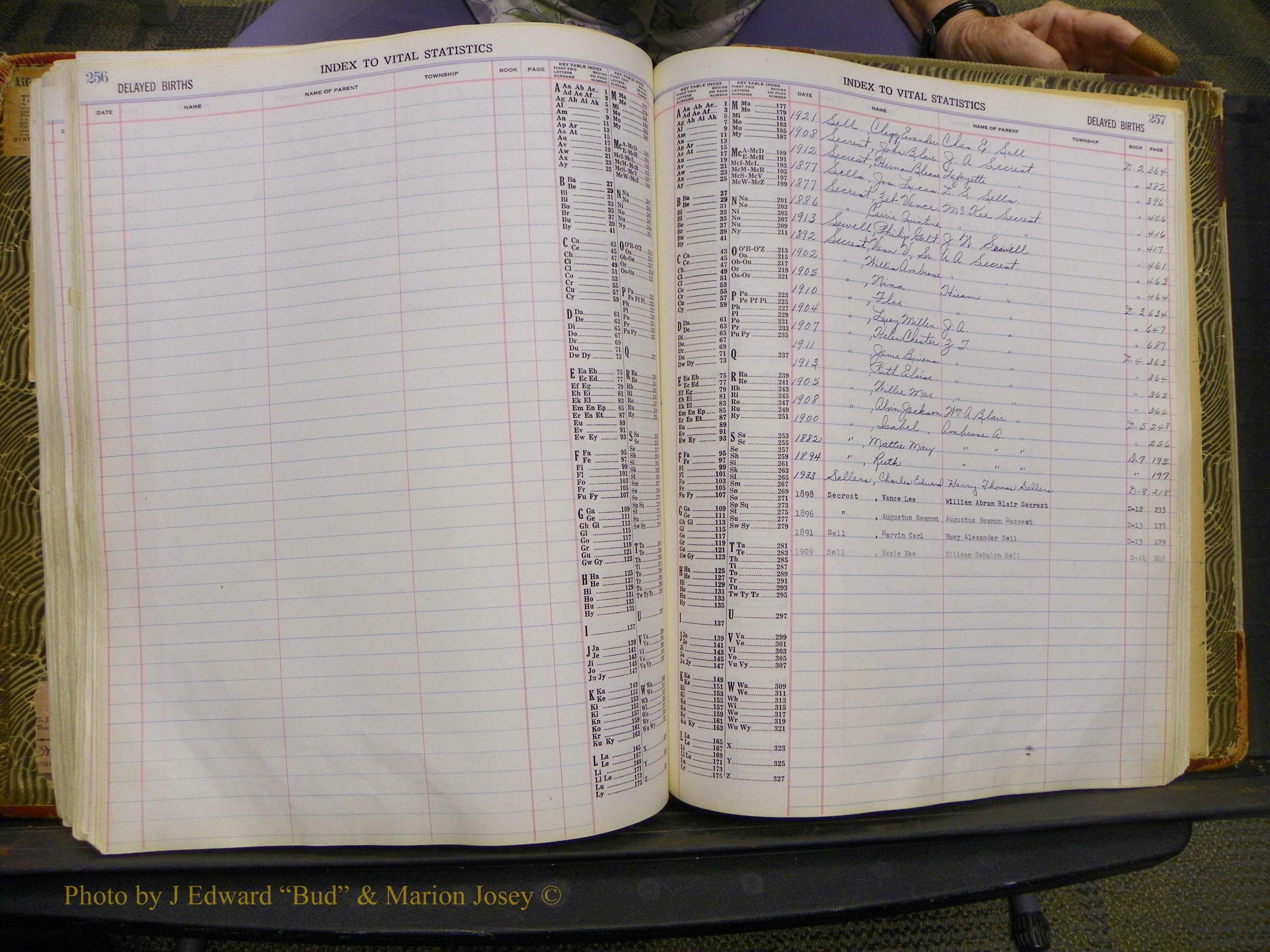 Union Co, NC Delayed Births, A-Z (150).JPG