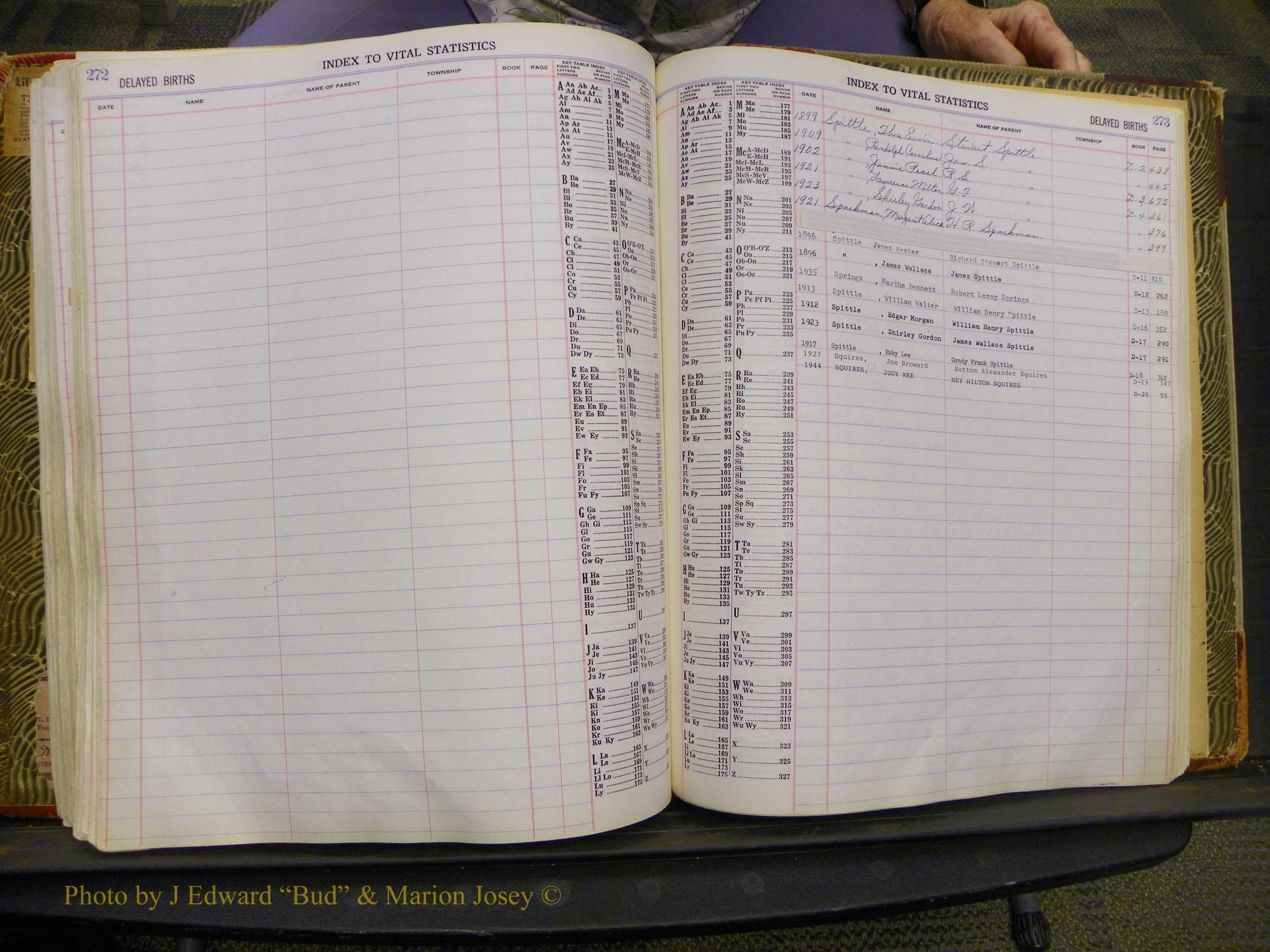 Union Co, NC Delayed Births, A-Z (159).JPG