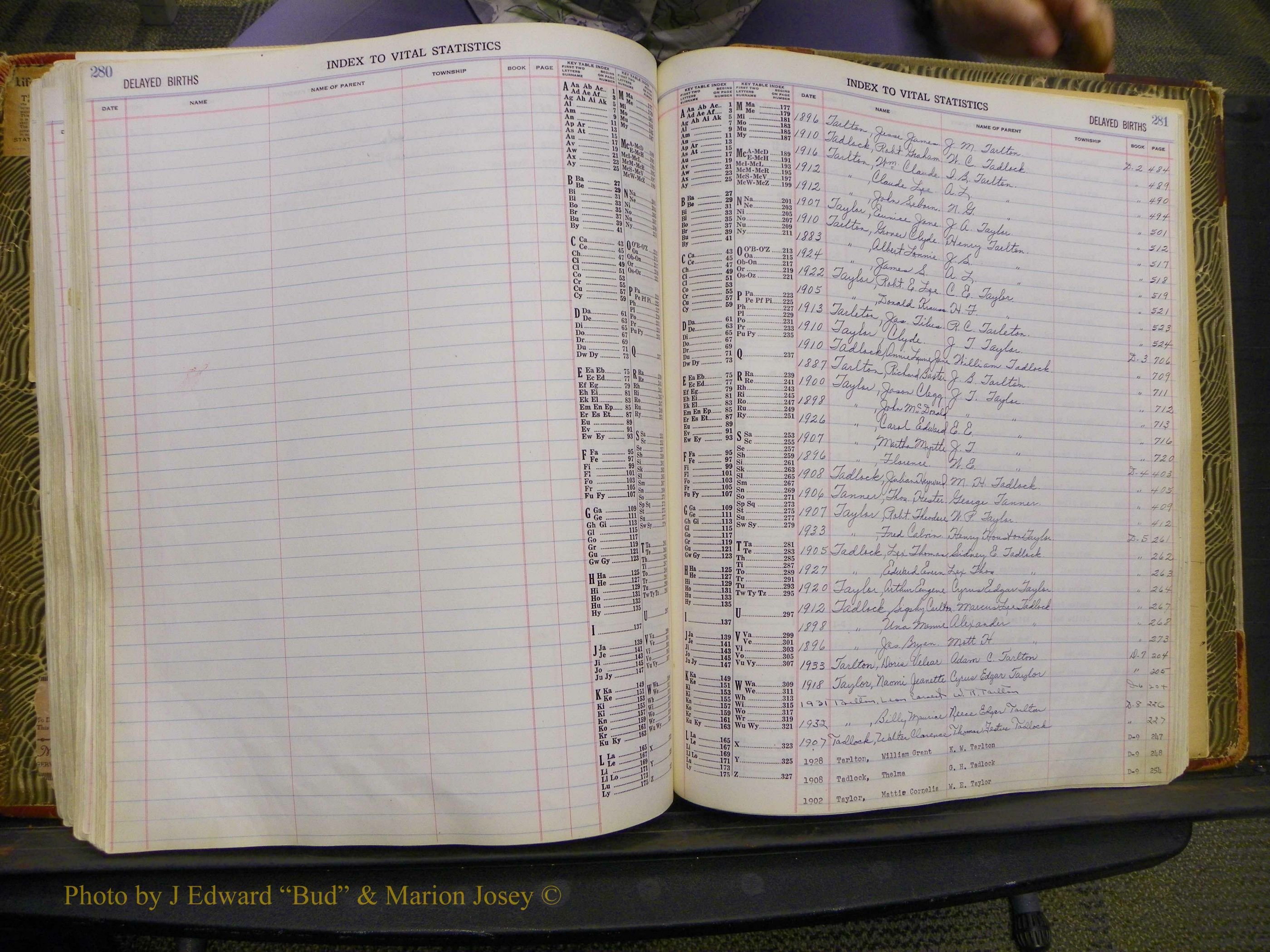 Union Co, NC Delayed Births, A-Z (166).JPG