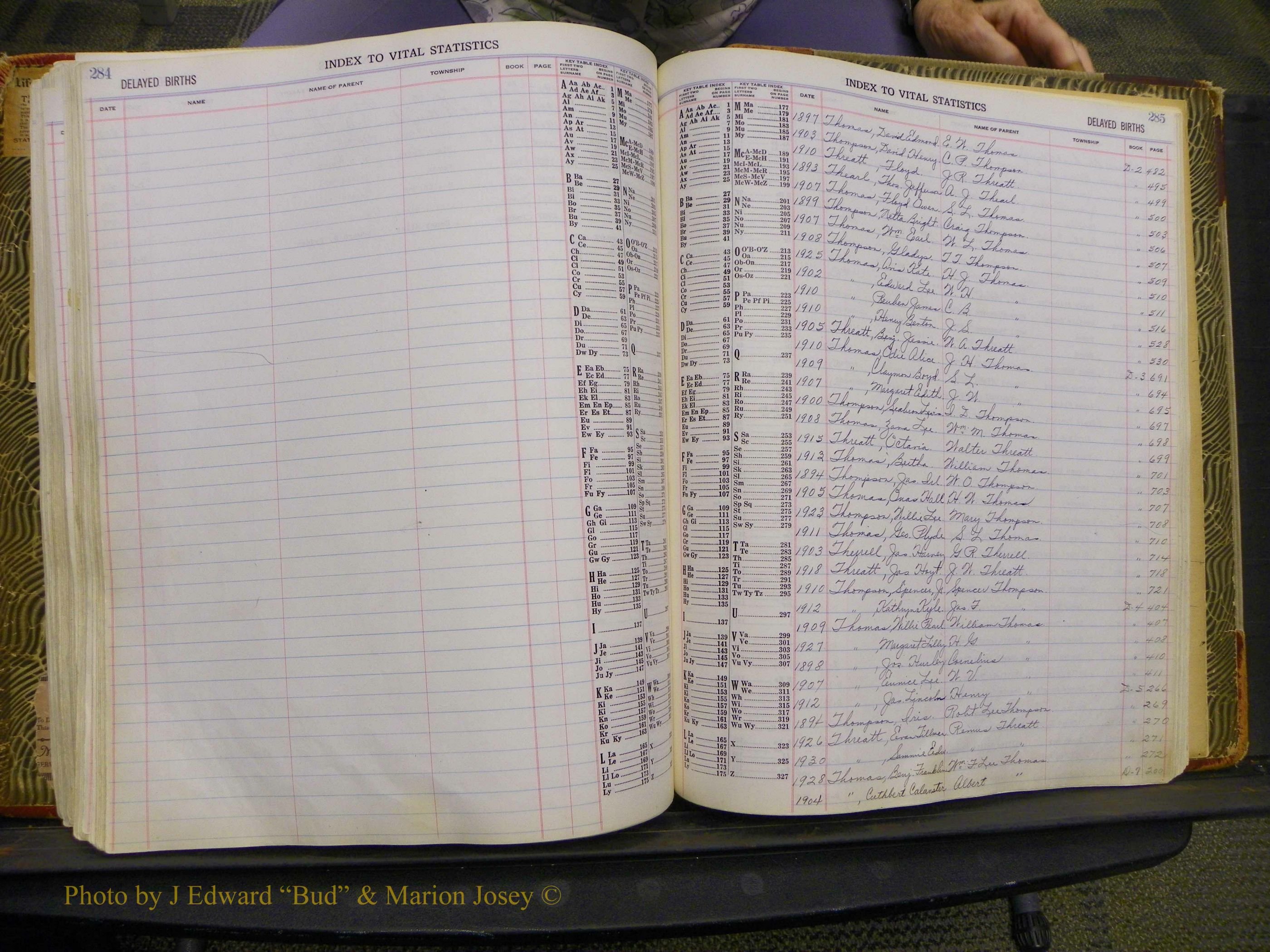 Union Co, NC Delayed Births, A-Z (168).JPG