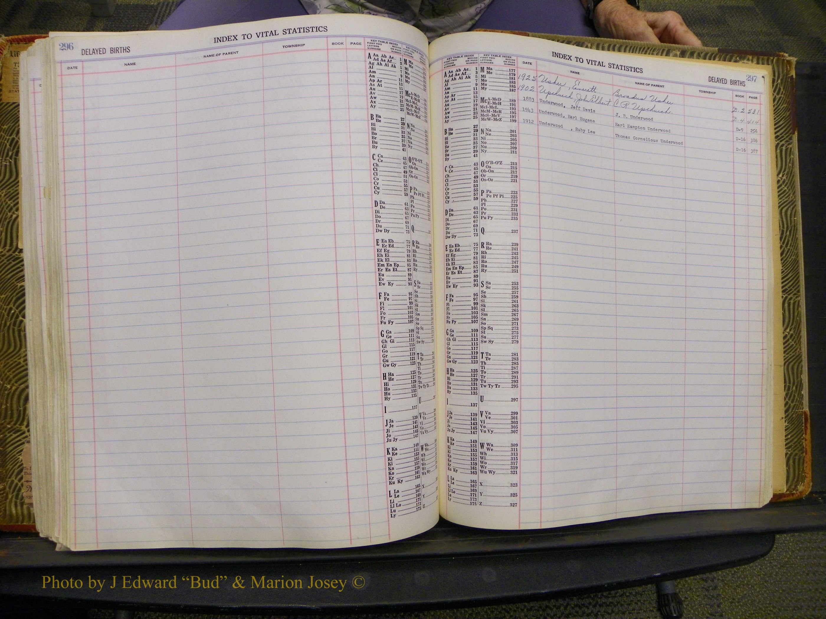 Union Co, NC Delayed Births, A-Z (176).JPG