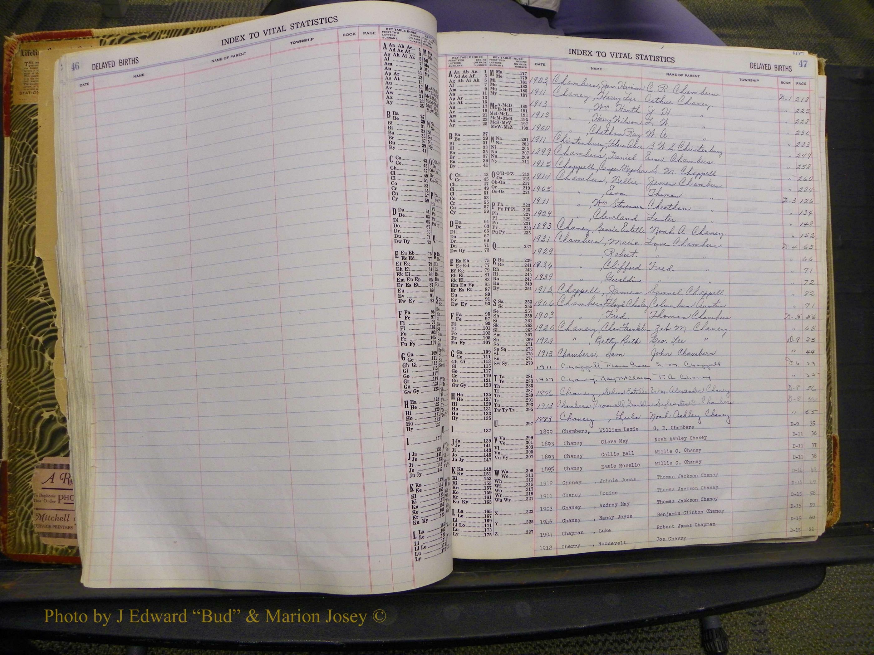 Union Co, NC Delayed Births, A-Z (25).JPG