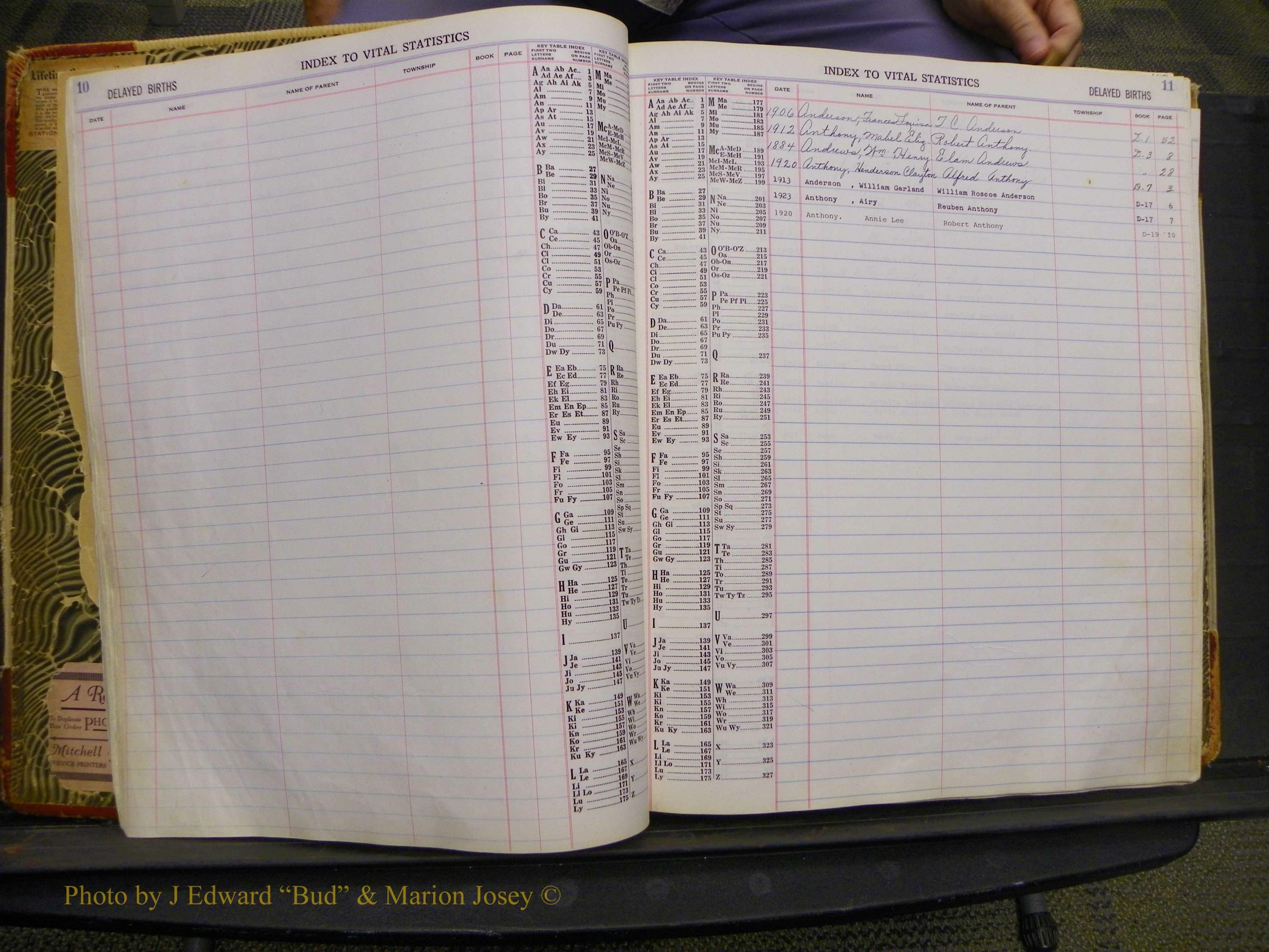 Union Co, NC Delayed Births, A-Z (4).JPG