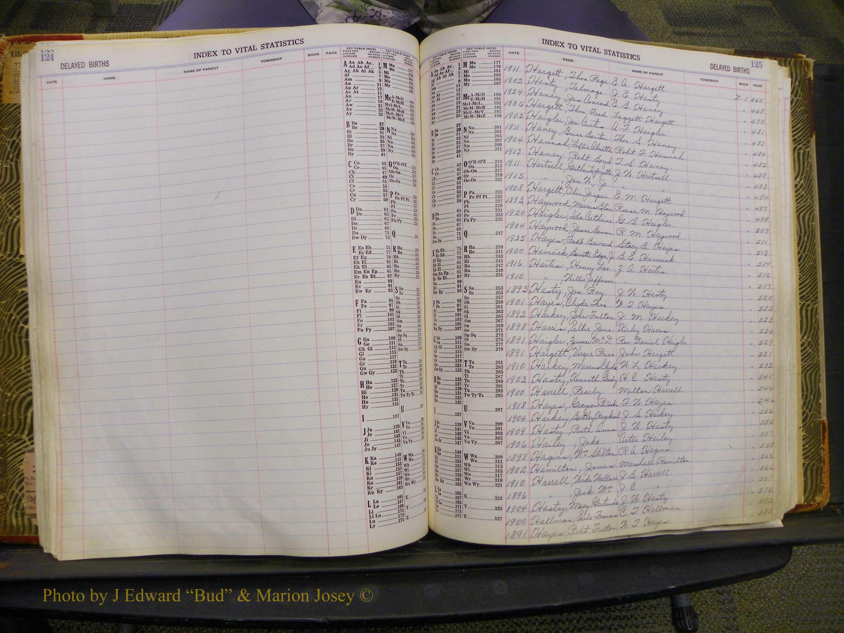 Union Co, NC Delayed Births, A-Z (67).JPG