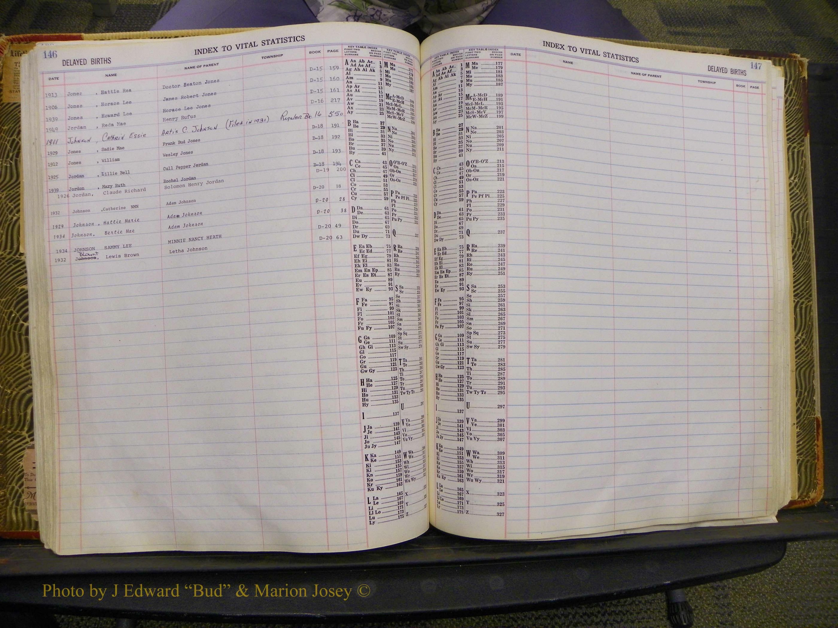 Union Co, NC Delayed Births, A-Z (88).JPG