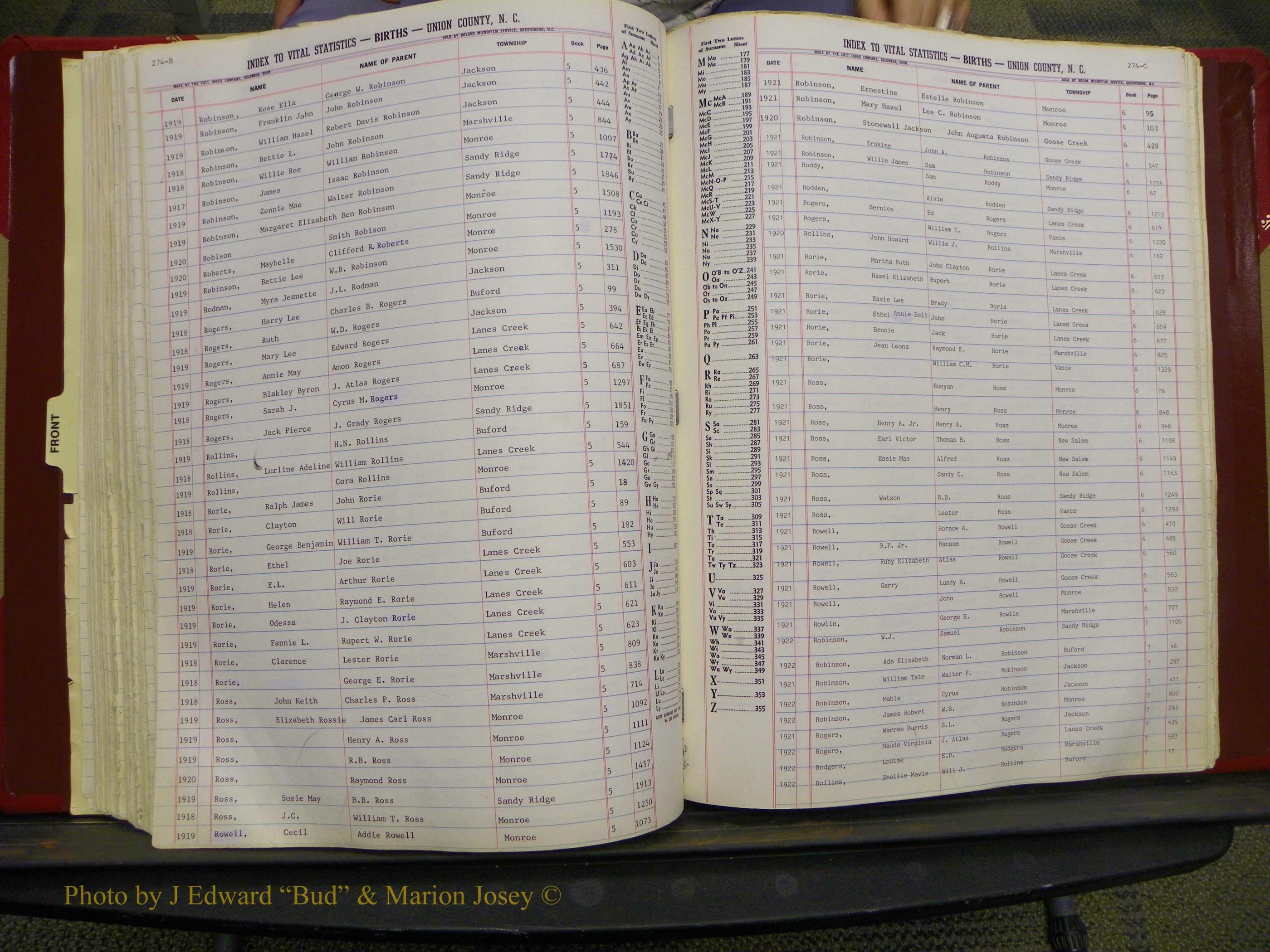 Union Co, NC Births, L-Z, 1913-1937 (120).JPG