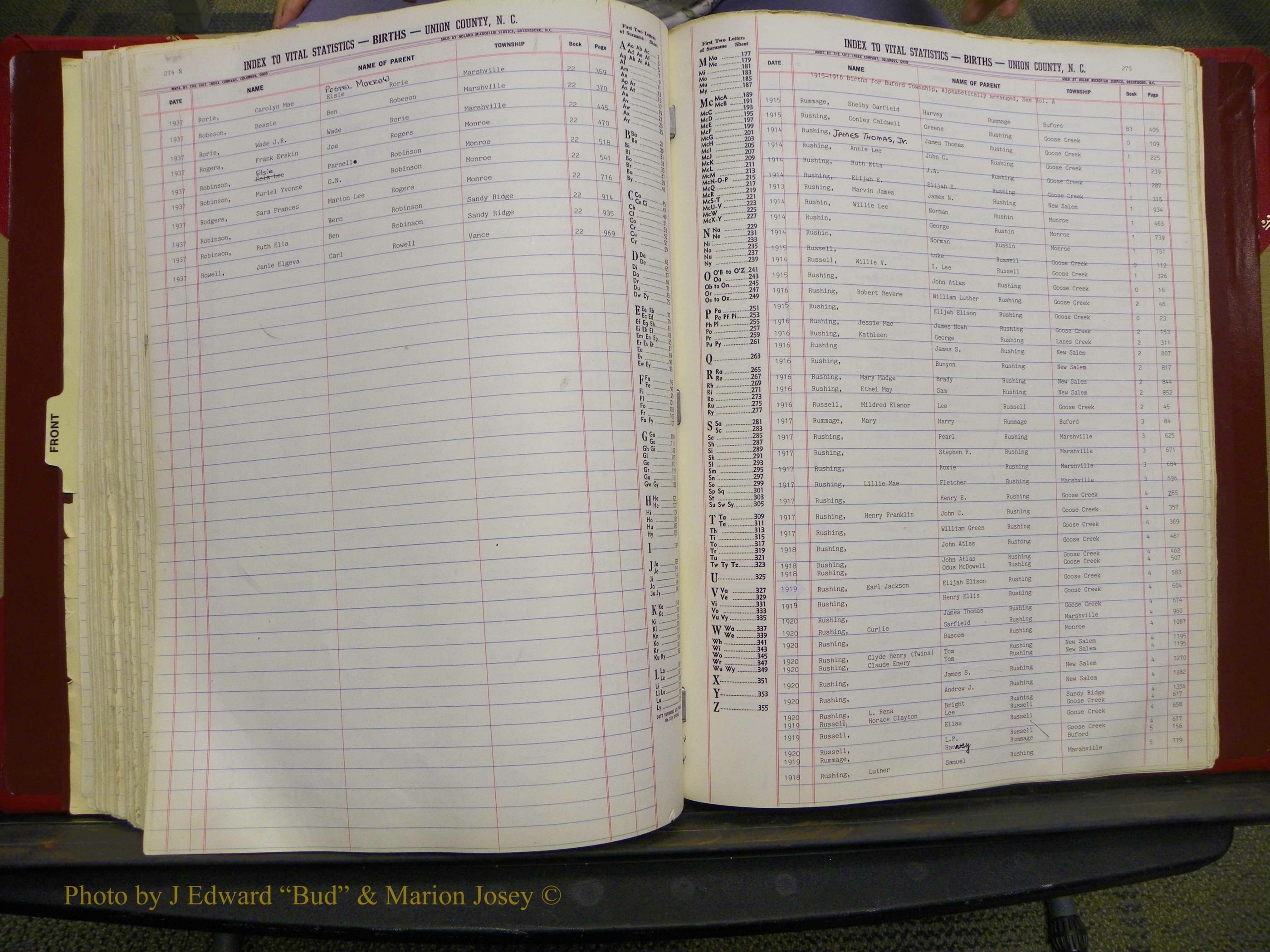 Union Co, NC Births, L-Z, 1913-1937 (126).JPG