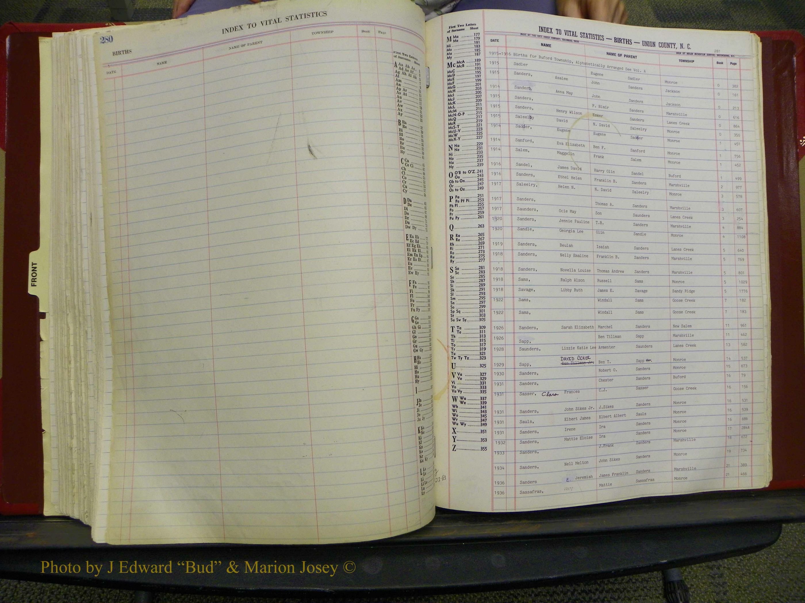 Union Co, NC Births, L-Z, 1913-1937 (130).JPG