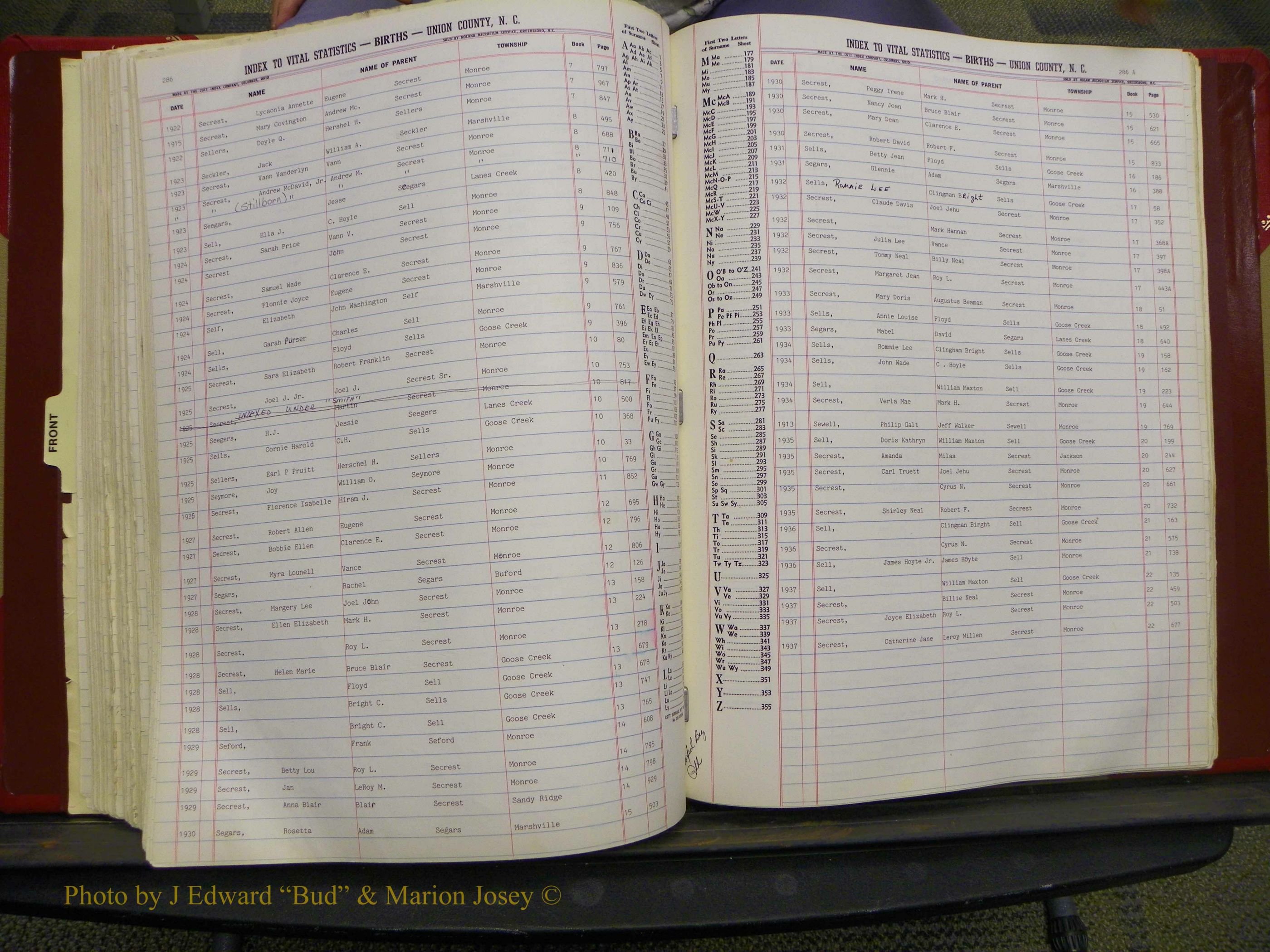 Union Co, NC Births, L-Z, 1913-1937 (133).JPG