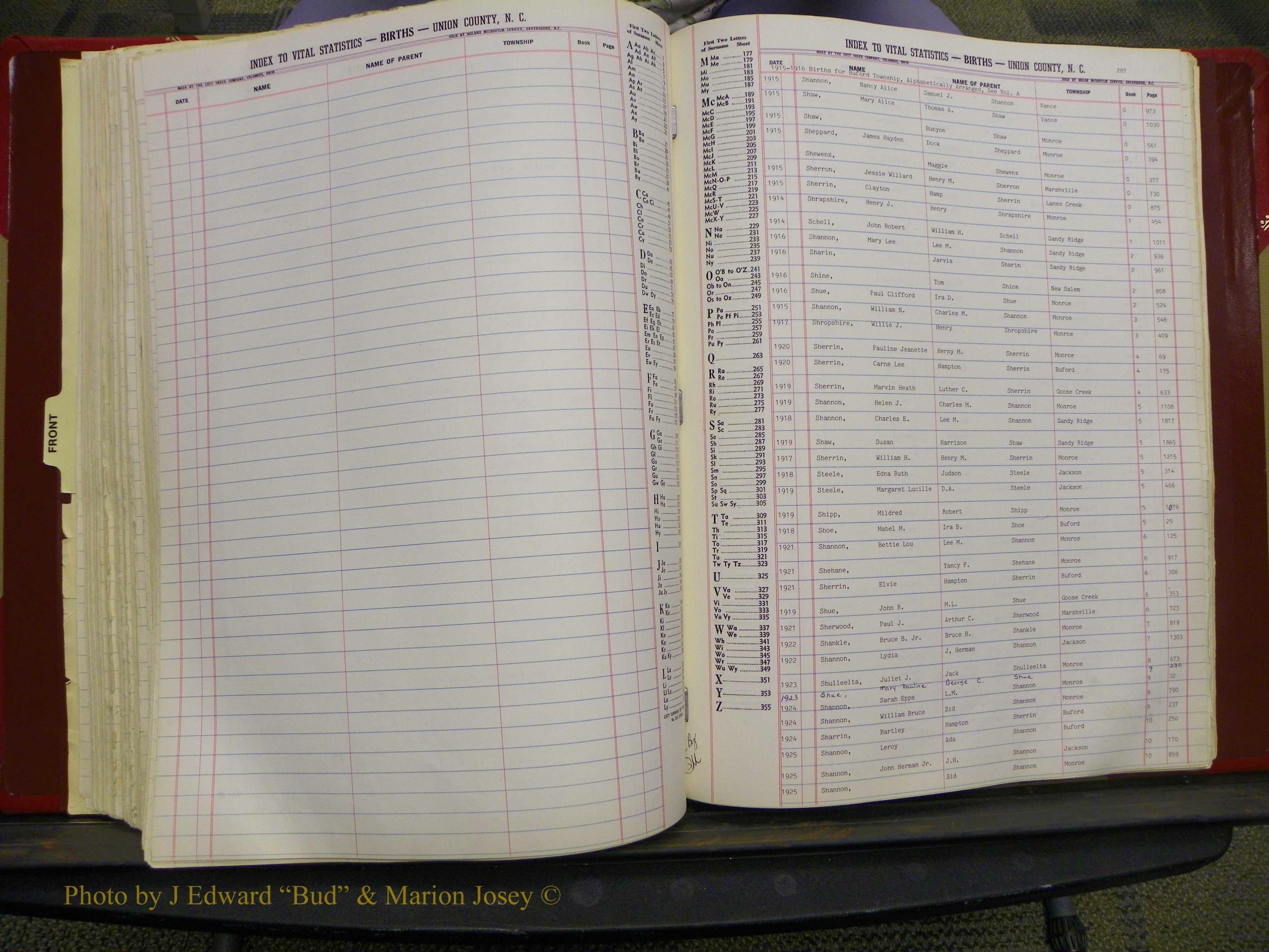 Union Co, NC Births, L-Z, 1913-1937 (134).JPG