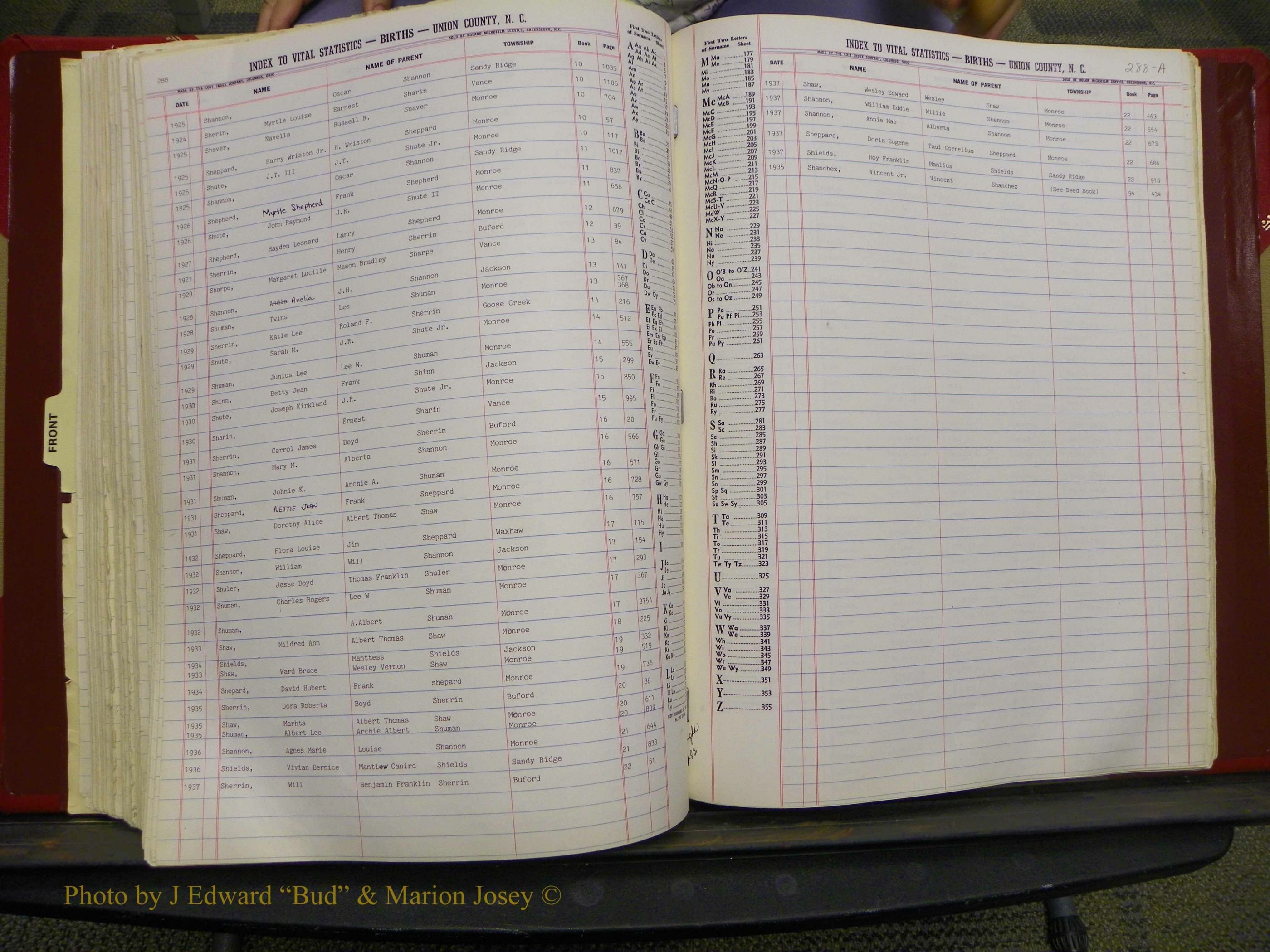 Union Co, NC Births, L-Z, 1913-1937 (135).JPG