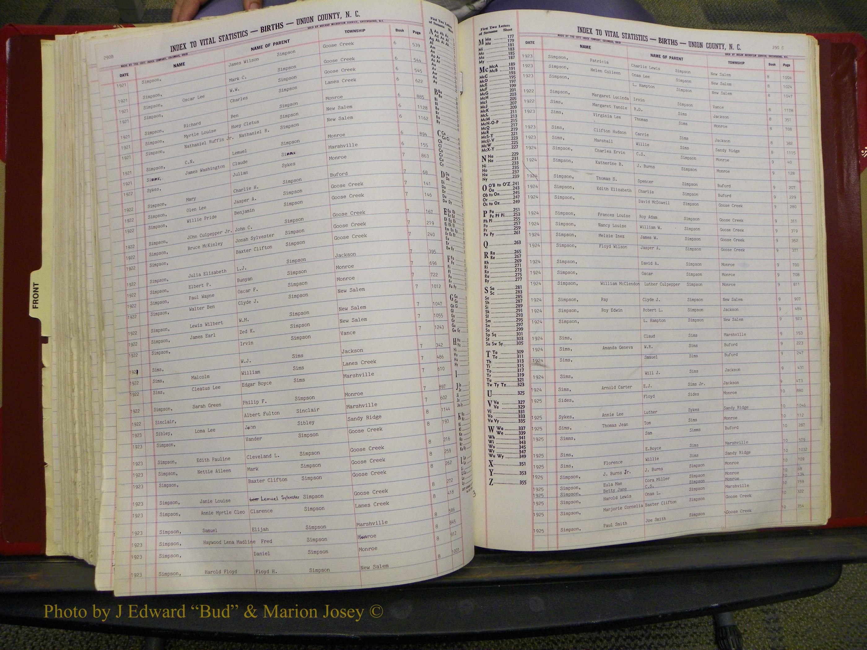 Union Co, NC Births, L-Z, 1913-1937 (138).JPG