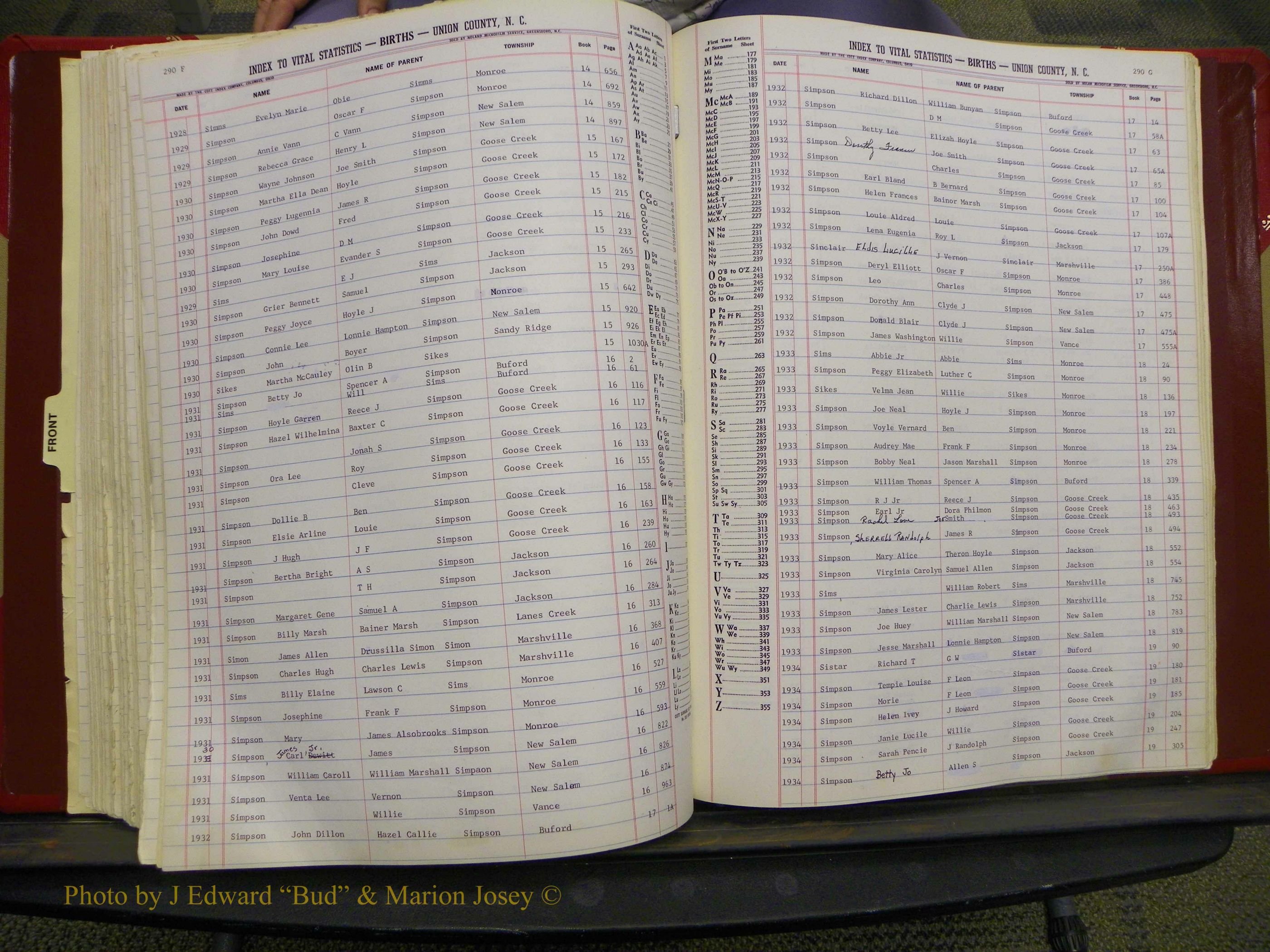 Union Co, NC Births, L-Z, 1913-1937 (139).JPG