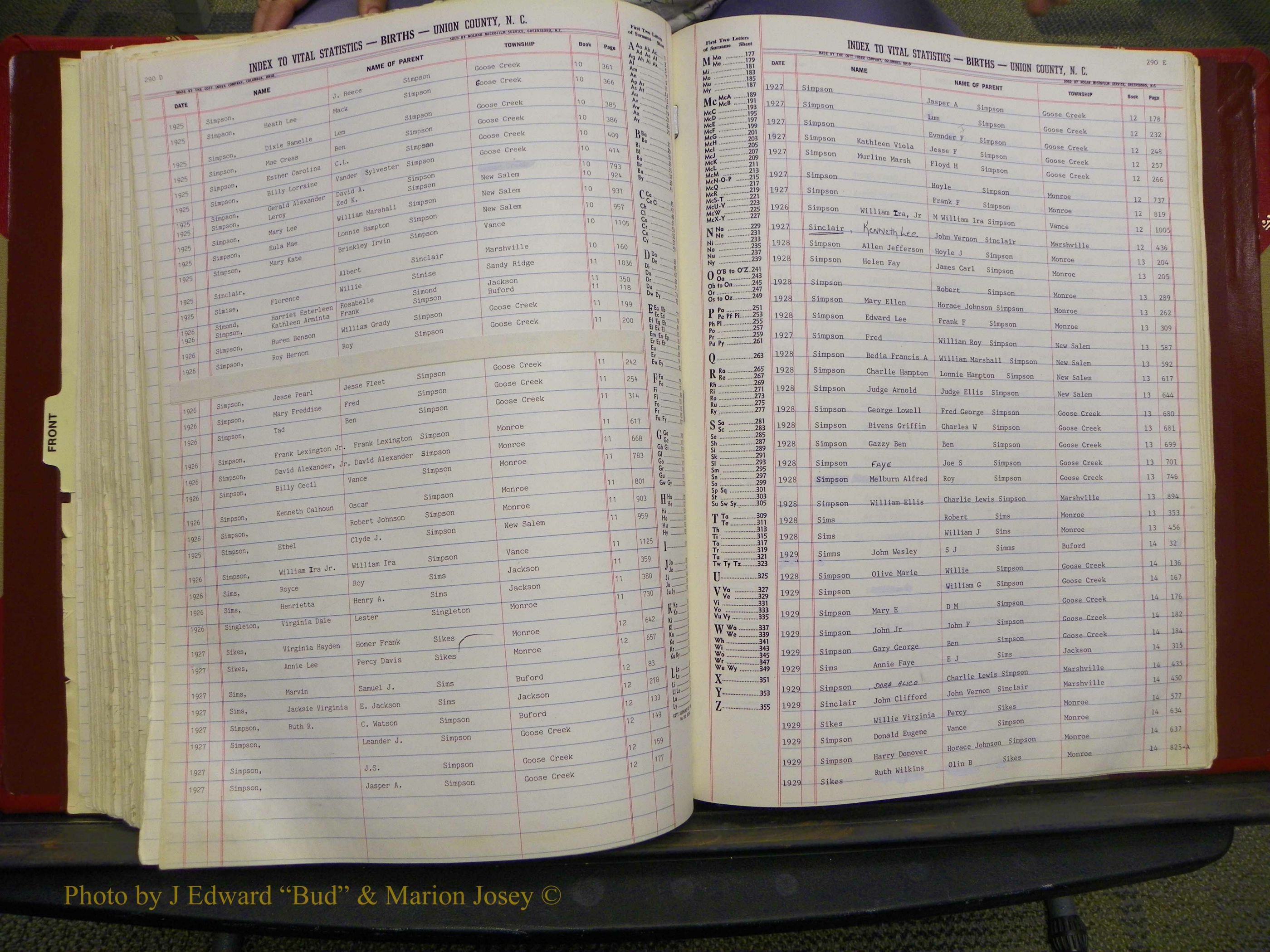 Union Co, NC Births, L-Z, 1913-1937 (140).JPG