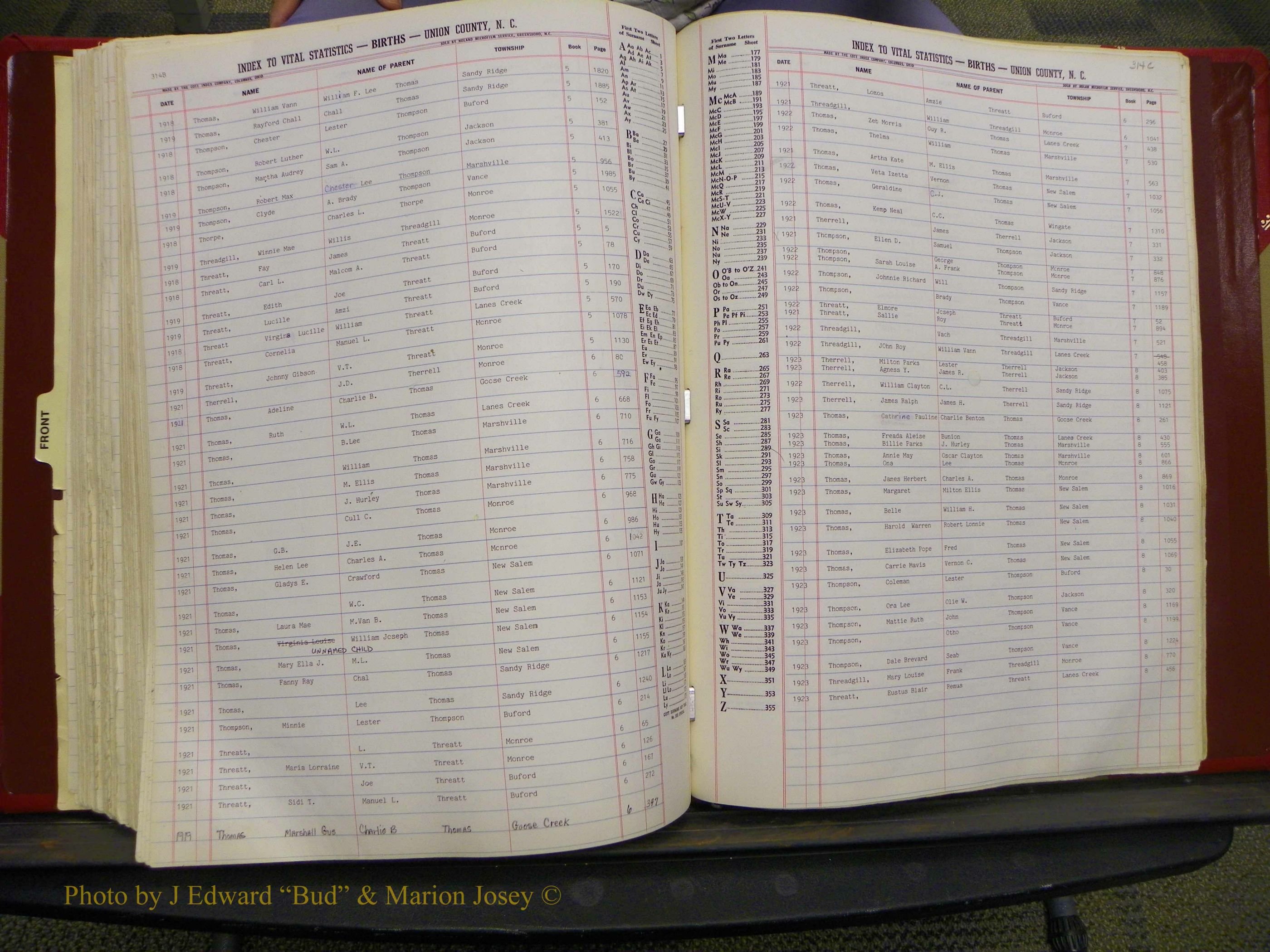 Union Co, NC Births, L-Z, 1913-1937 (172).JPG