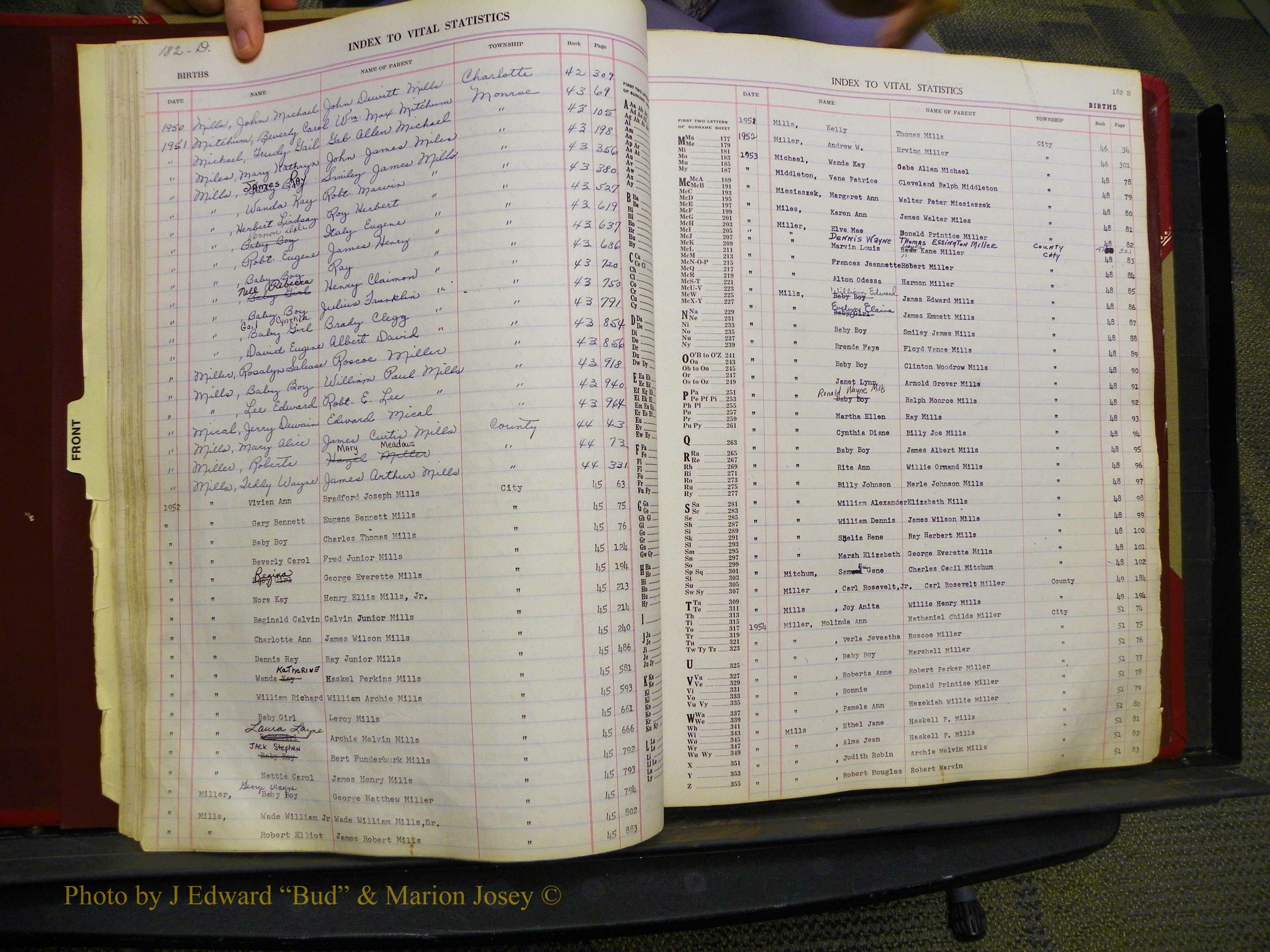 Union Co, NC Births, L-Z, 1938-1955 (32).JPG