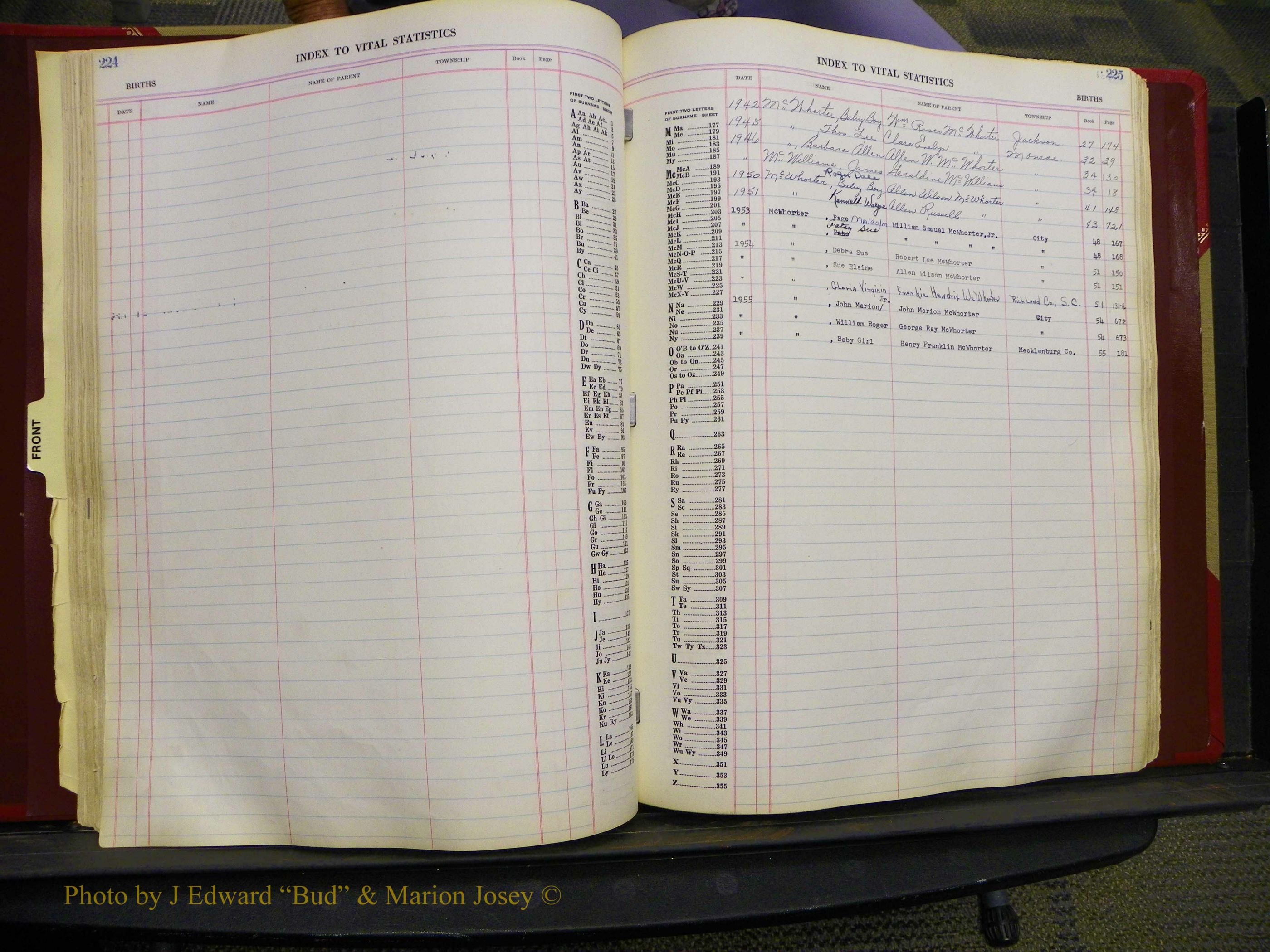Union Co, NC Births, L-Z, 1938-1955 (61).JPG