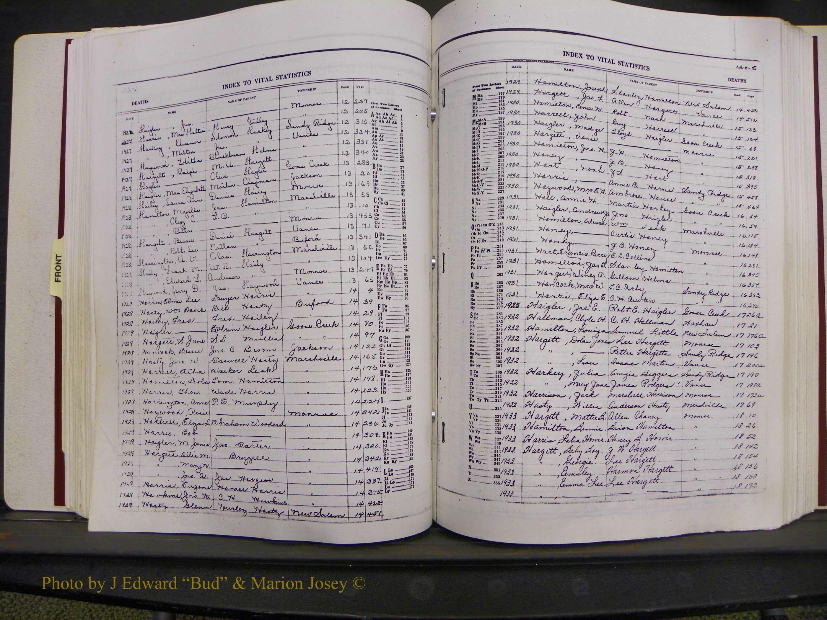 Union Co, NC Deaths, A-Z, 1914-1959 (114).JPG