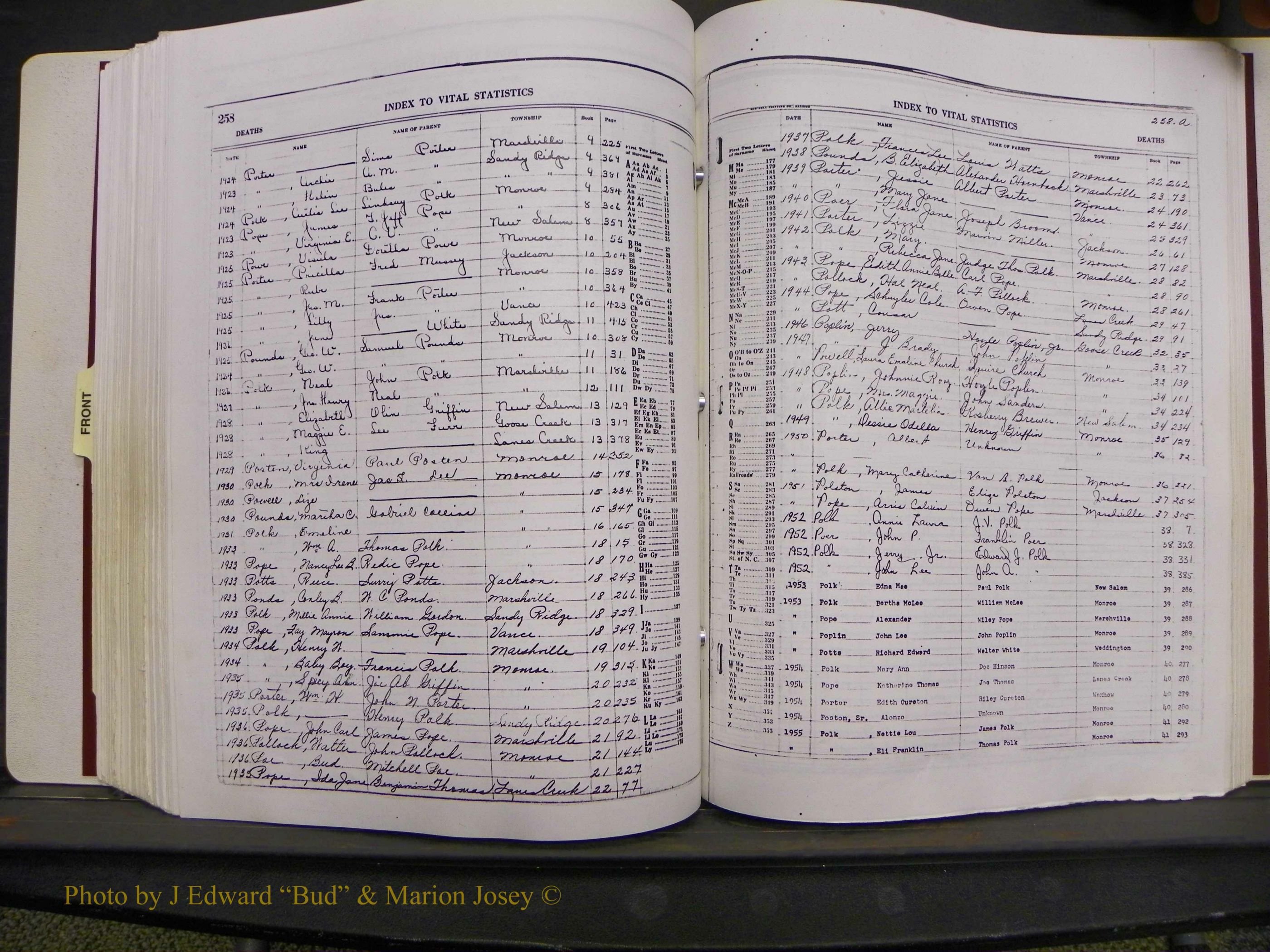 Union Co, NC Deaths, A-Z, 1914-1959 (232).JPG