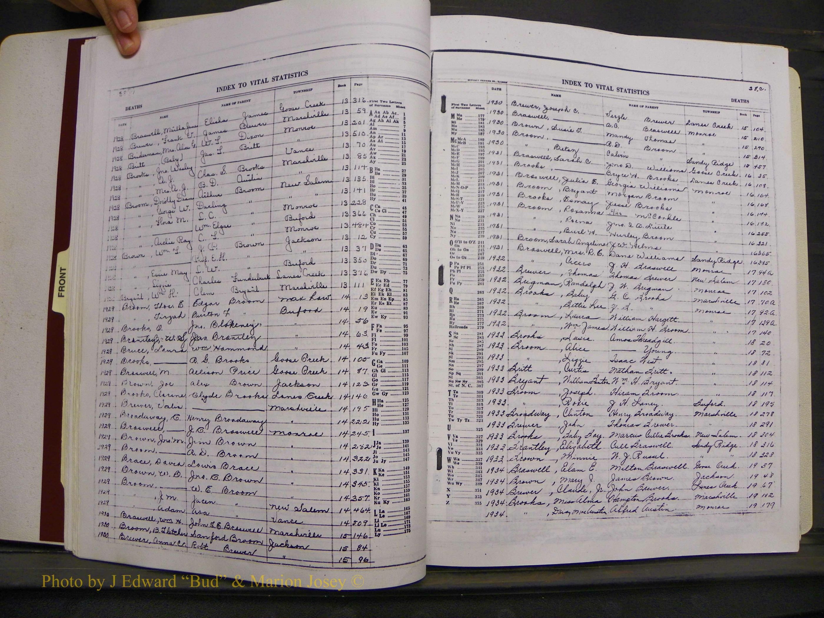 Union Co, NC Deaths, A-Z, 1914-1959 (34).JPG