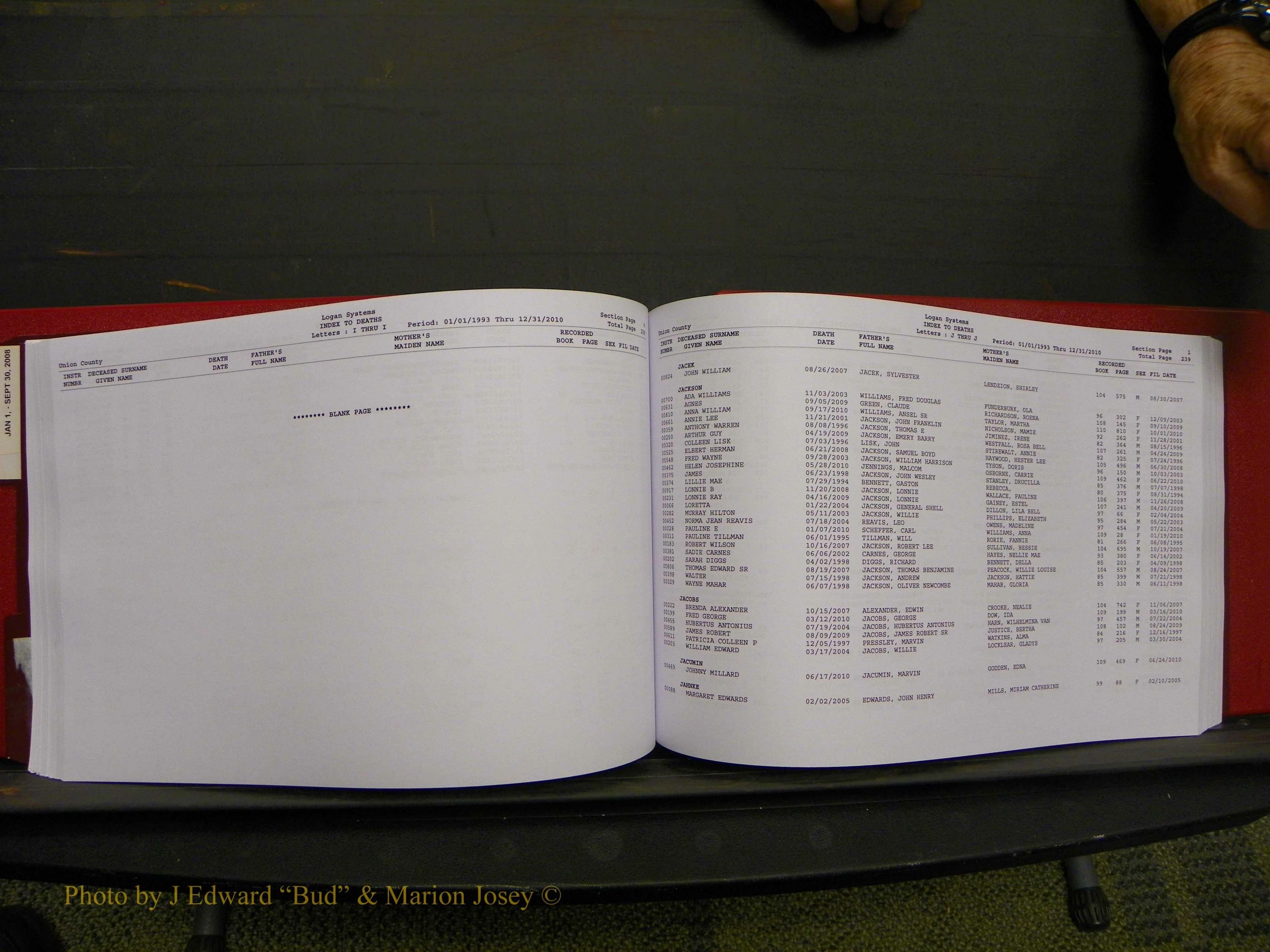 Union Co, NC Deaths, A-Z, 1993-2010 (139).JPG