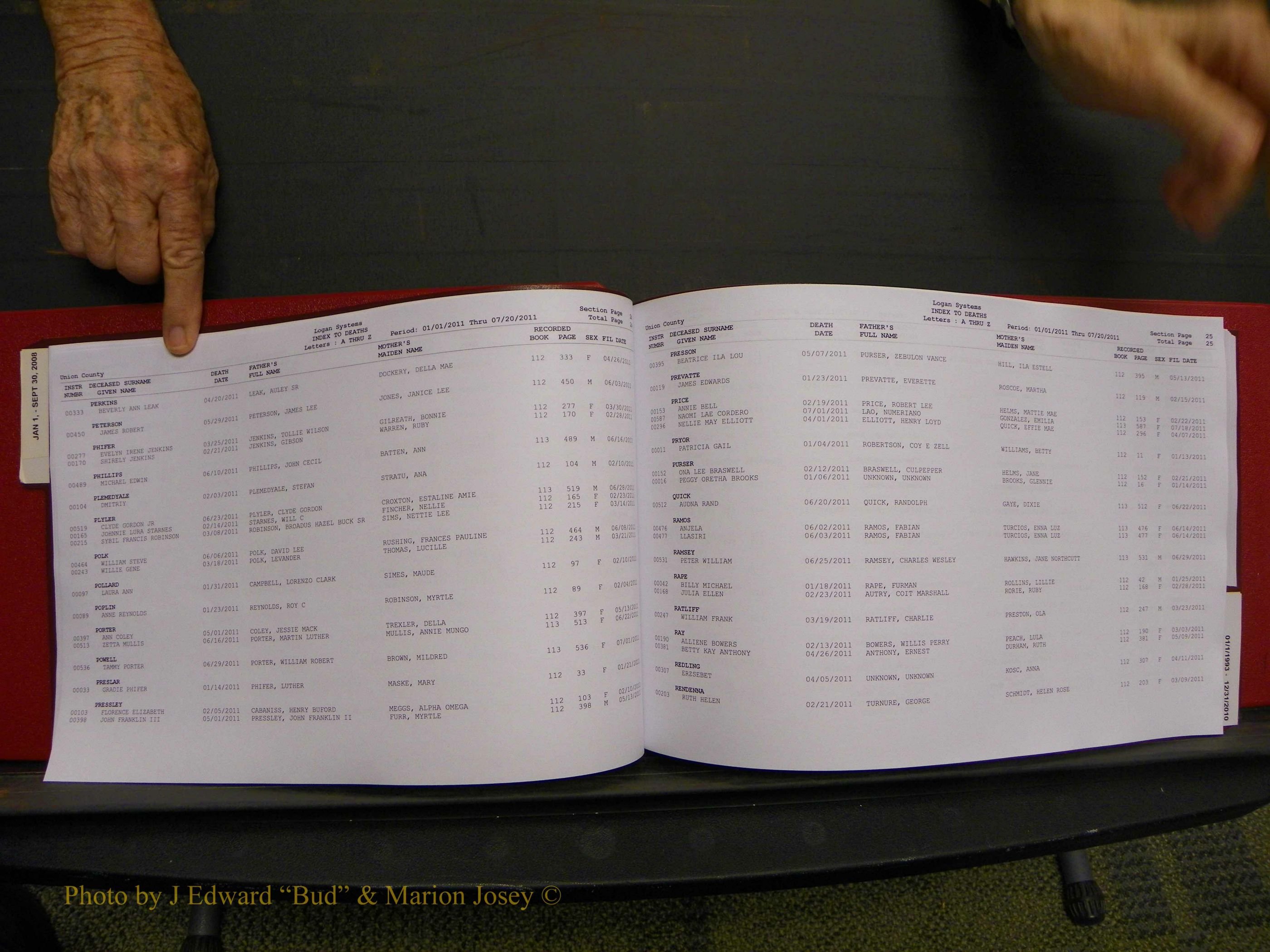 Union Co, NC Deaths, A-Z, 1993-2010 (14).JPG