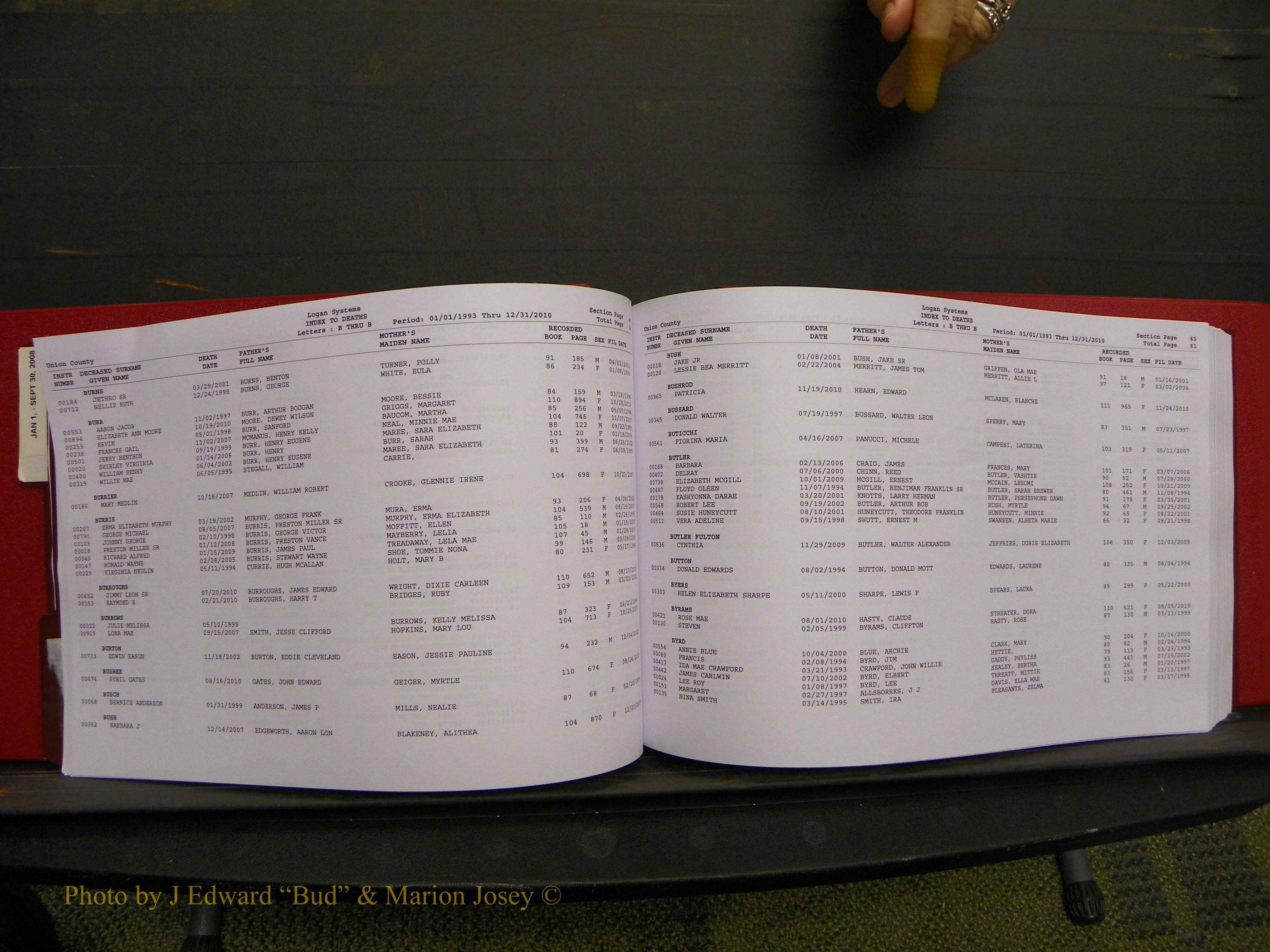 Union Co, NC Deaths, A-Z, 1993-2010 (49).JPG