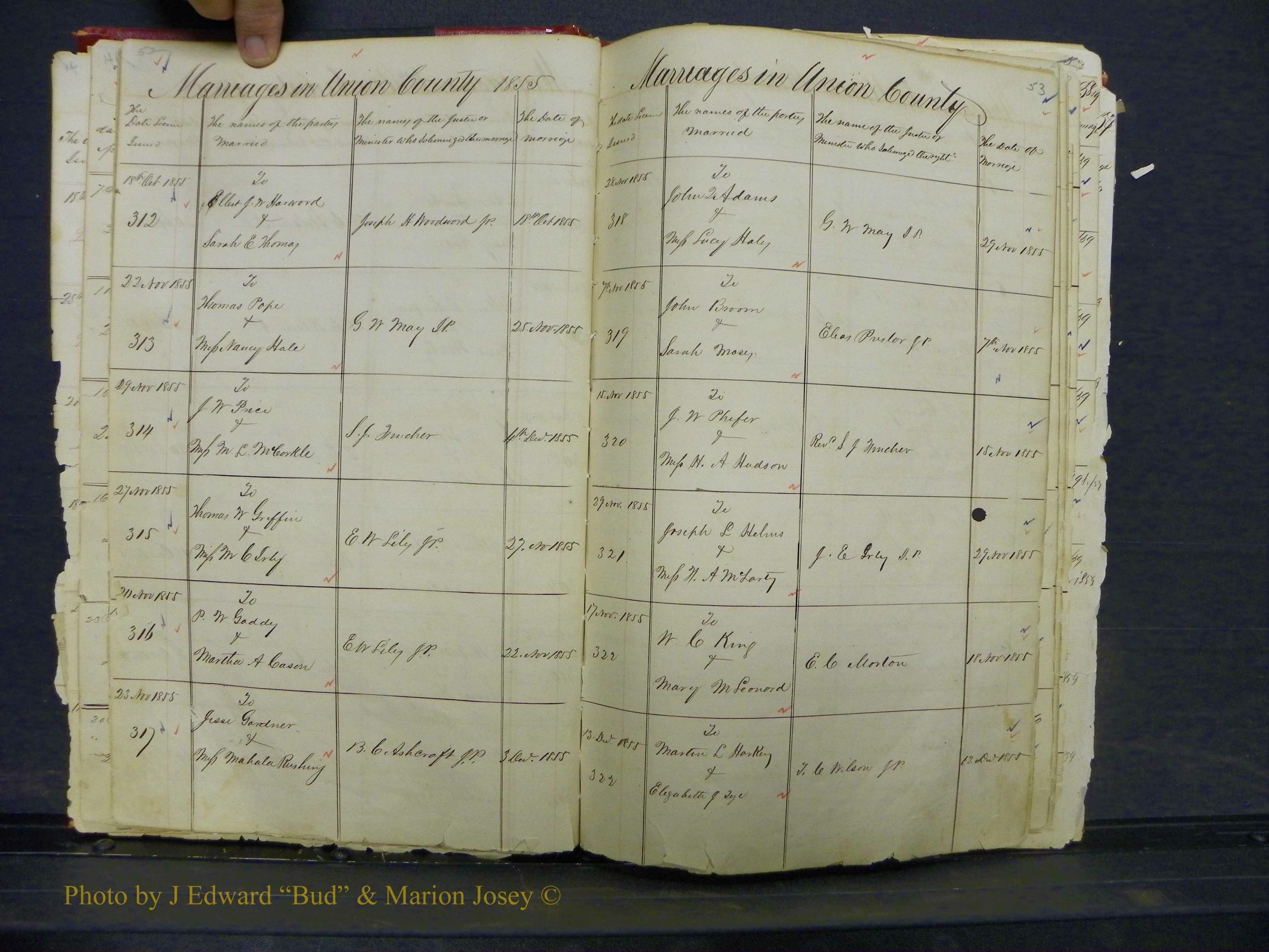 Union Co, NC Marriage Books 1, A-Z, 1851-1853 (28).JPG