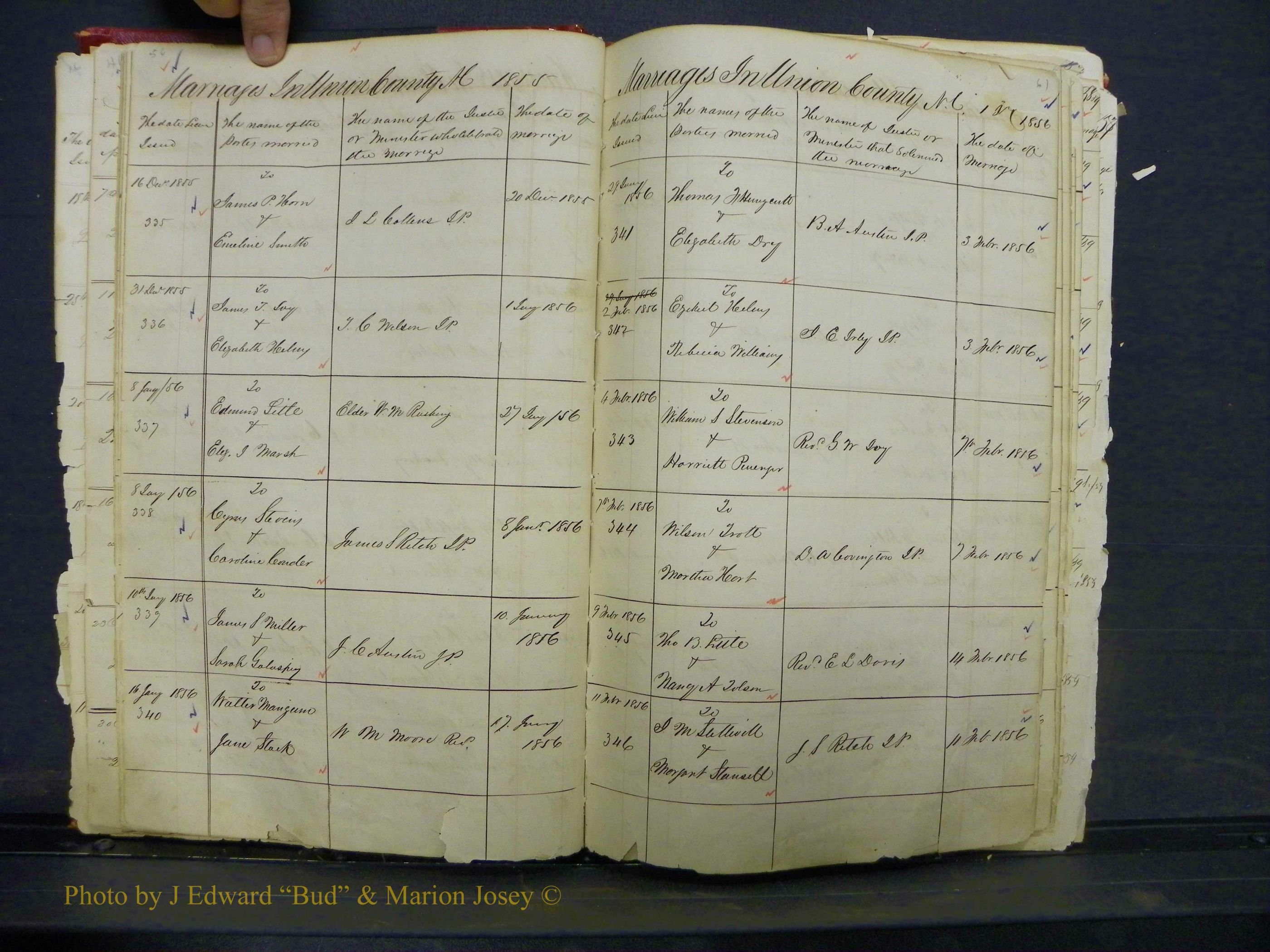 Union Co, NC Marriage Books 1, A-Z, 1851-1853 (30).JPG