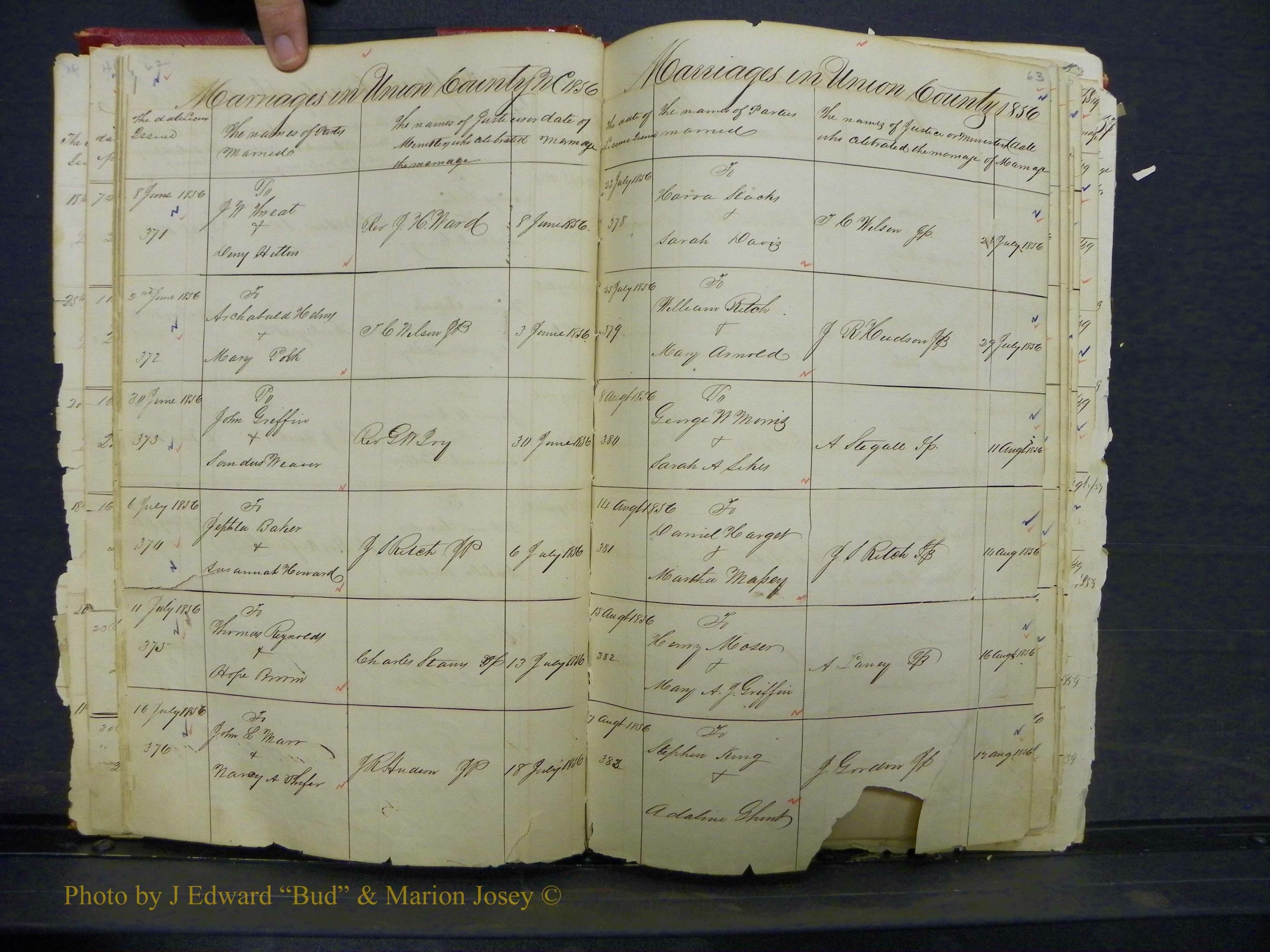 Union Co, NC Marriage Books 1, A-Z, 1851-1853 (33).JPG