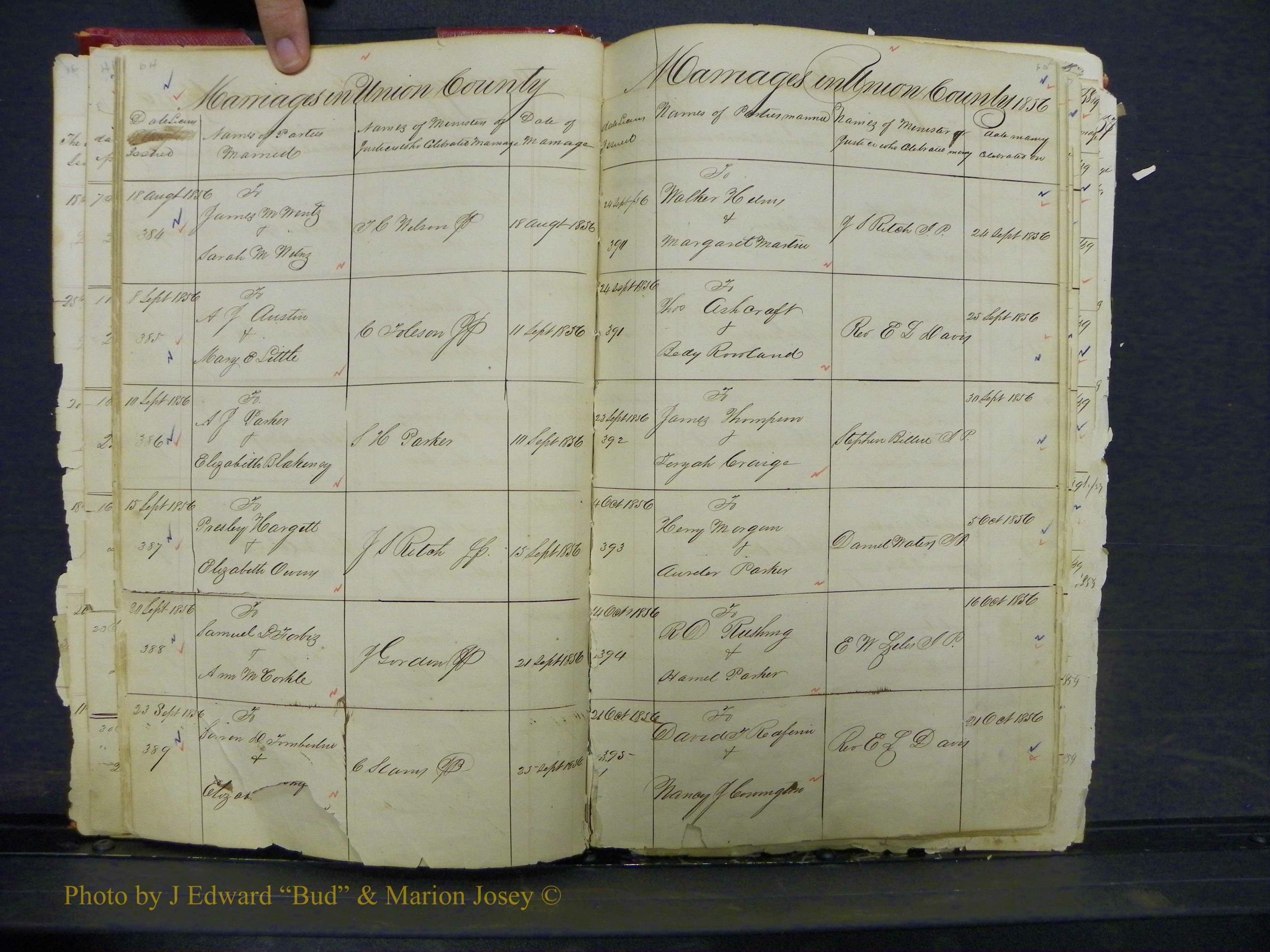 Union Co, NC Marriage Books 1, A-Z, 1851-1853 (34).JPG