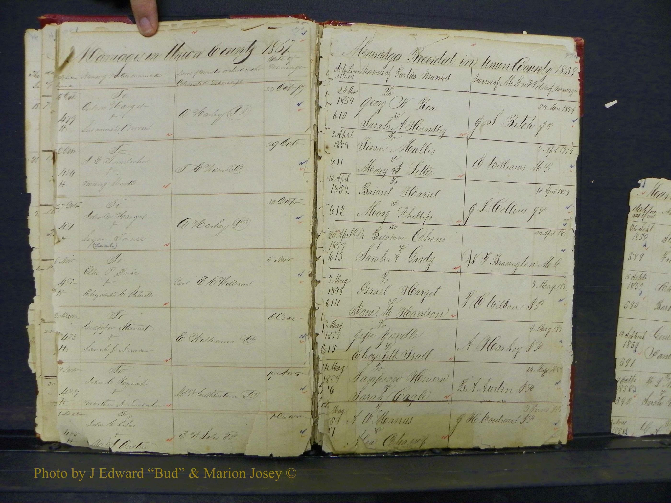 Union Co, NC Marriage Books 1, A-Z, 1851-1853 (44).JPG