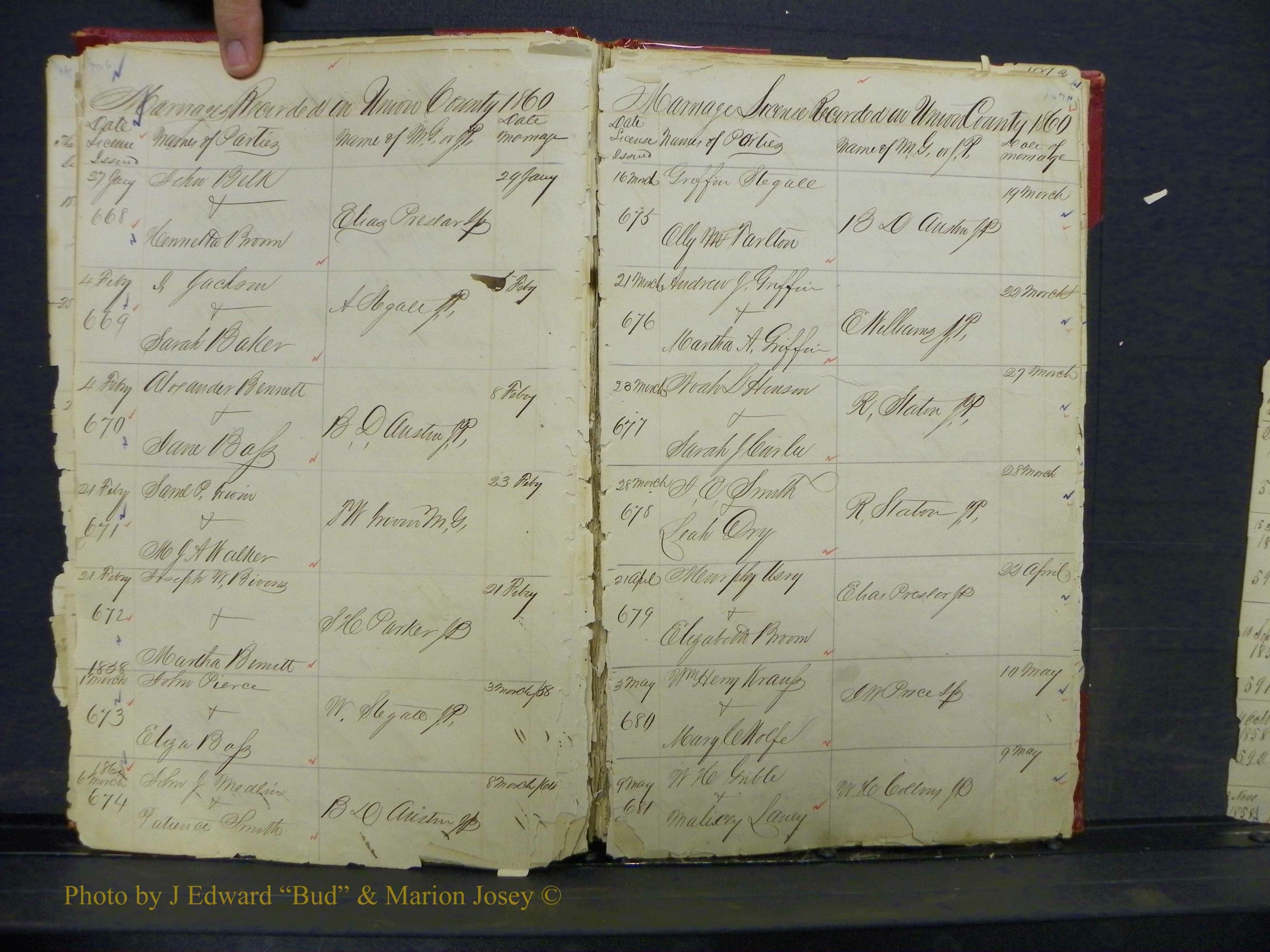 Union Co, NC Marriage Books 1, A-Z, 1851-1853 (49).JPG