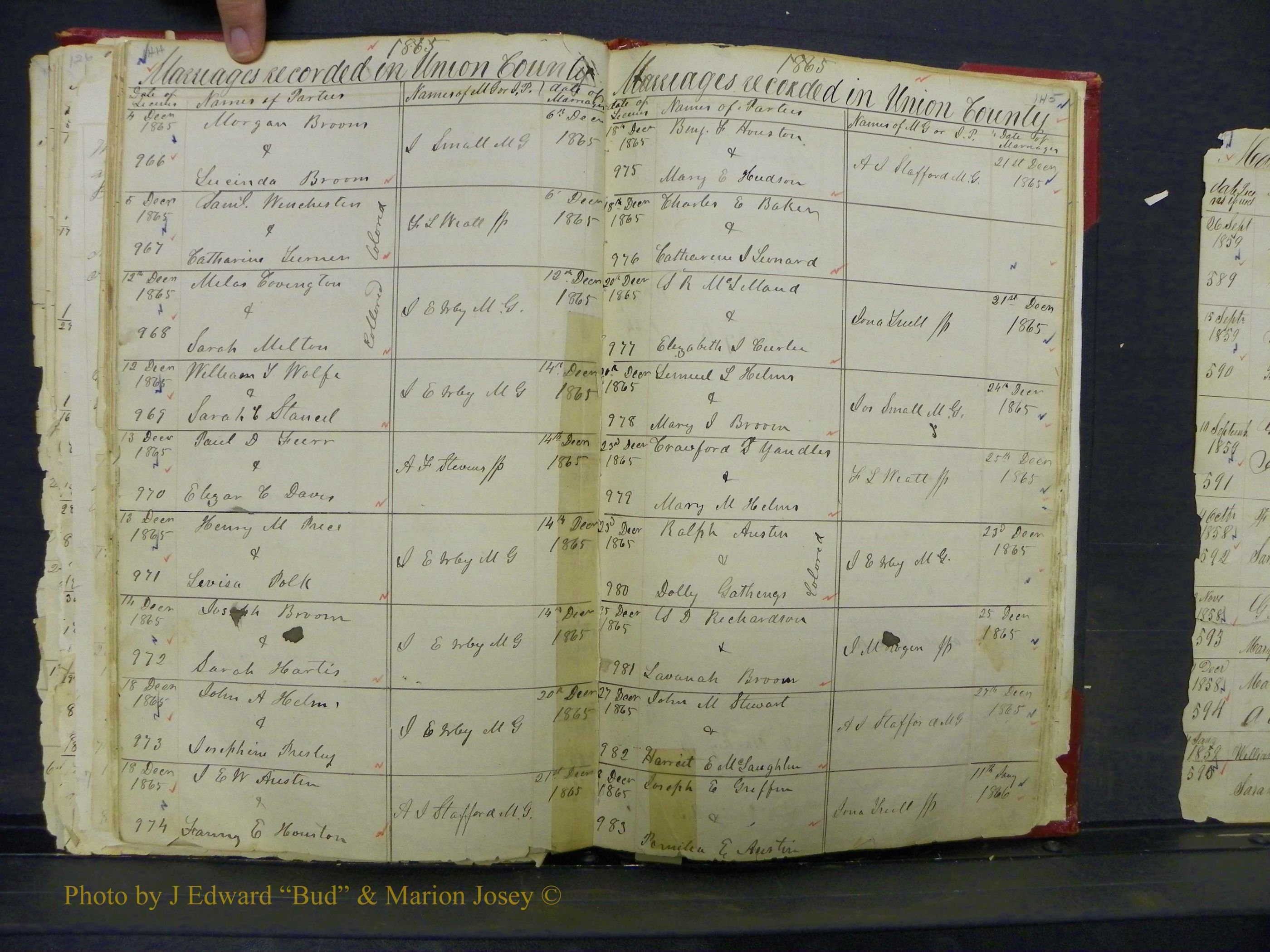 Union Co, NC Marriage Books 1, A-Z, 1851-1853 (80).JPG