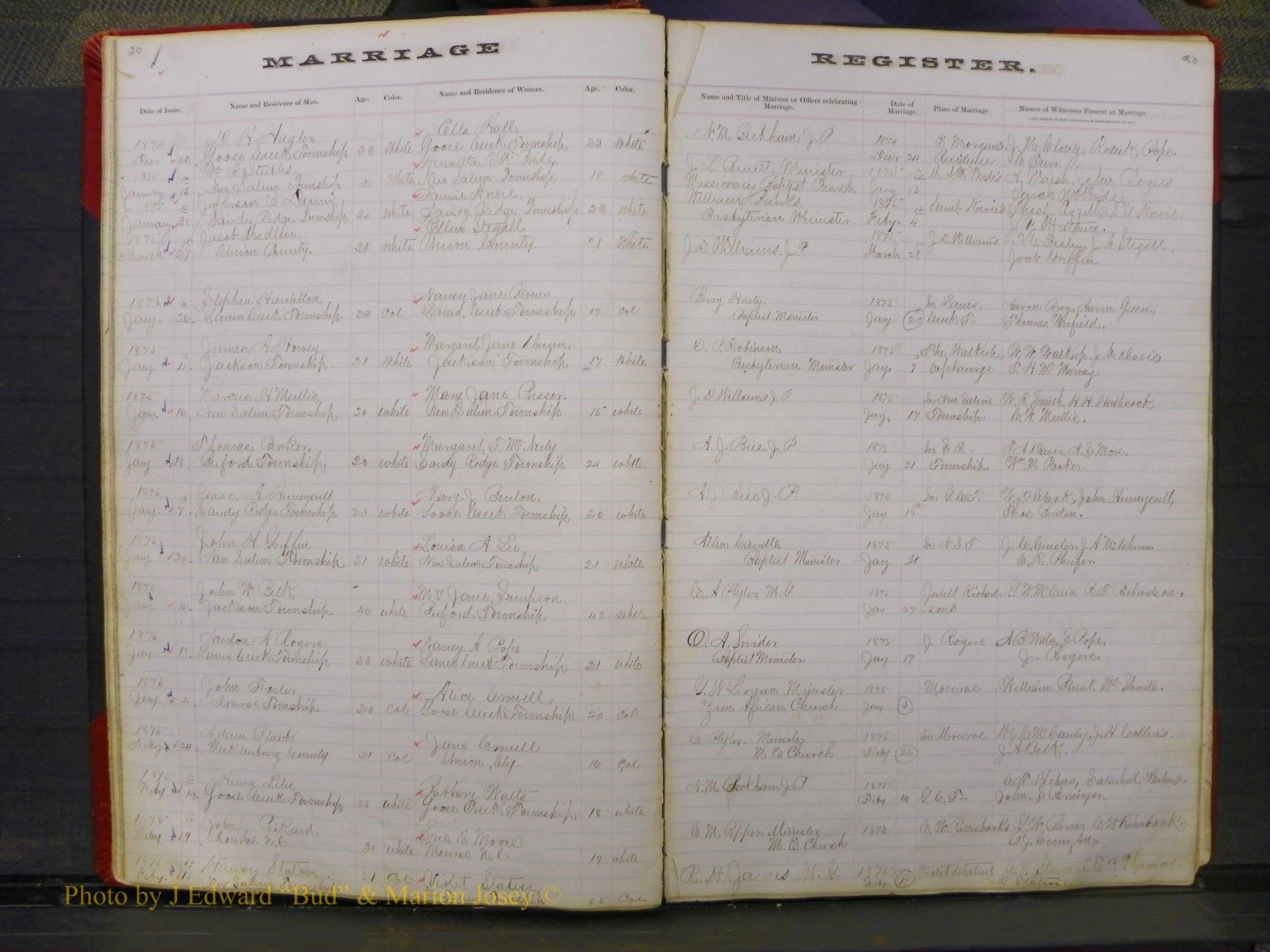 Union Co, NC Marriage Book 3, A-Z, 1873-1884 (21).JPG