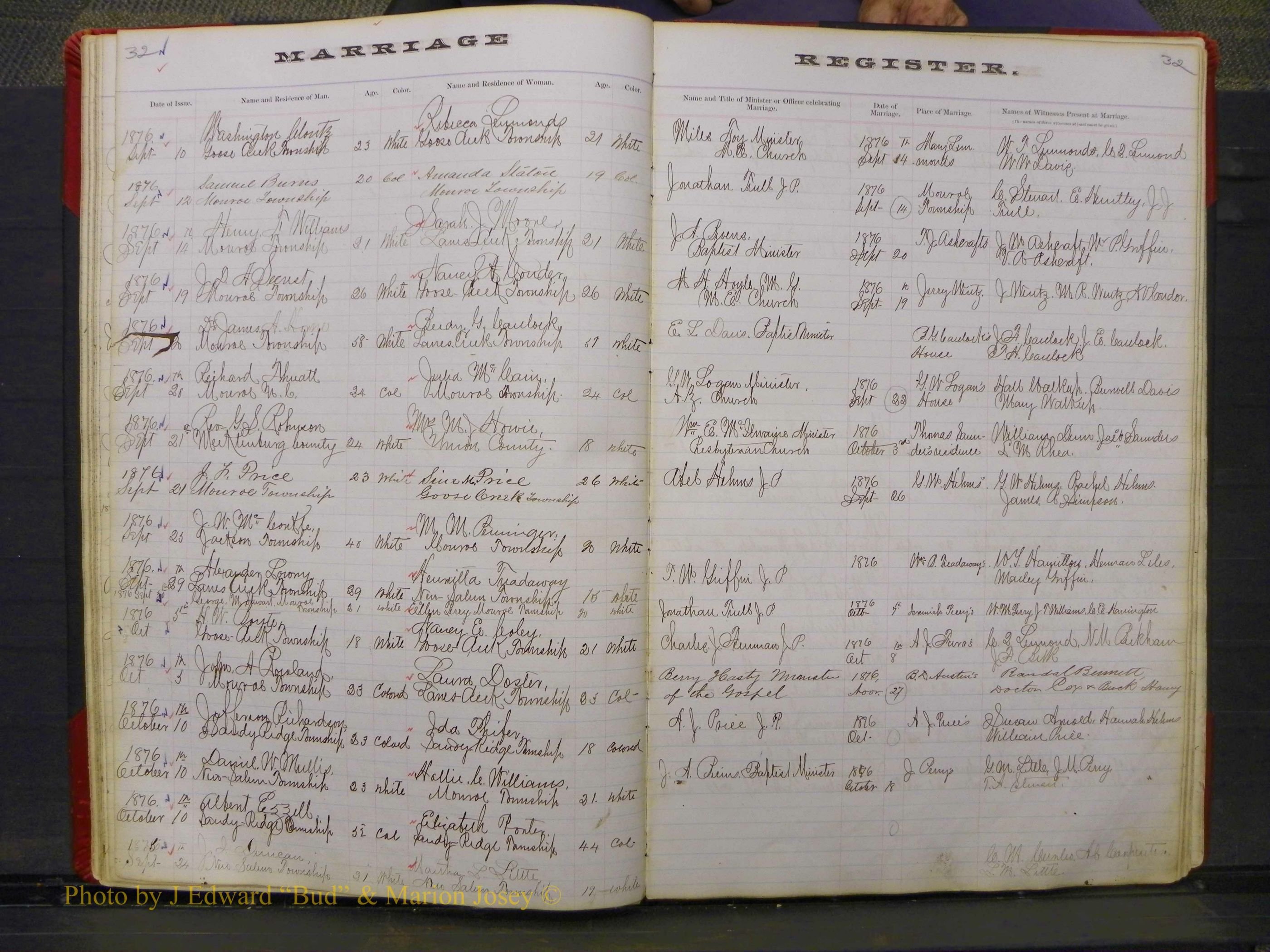 Union Co, NC Marriage Book 3, A-Z, 1873-1884 (33).JPG