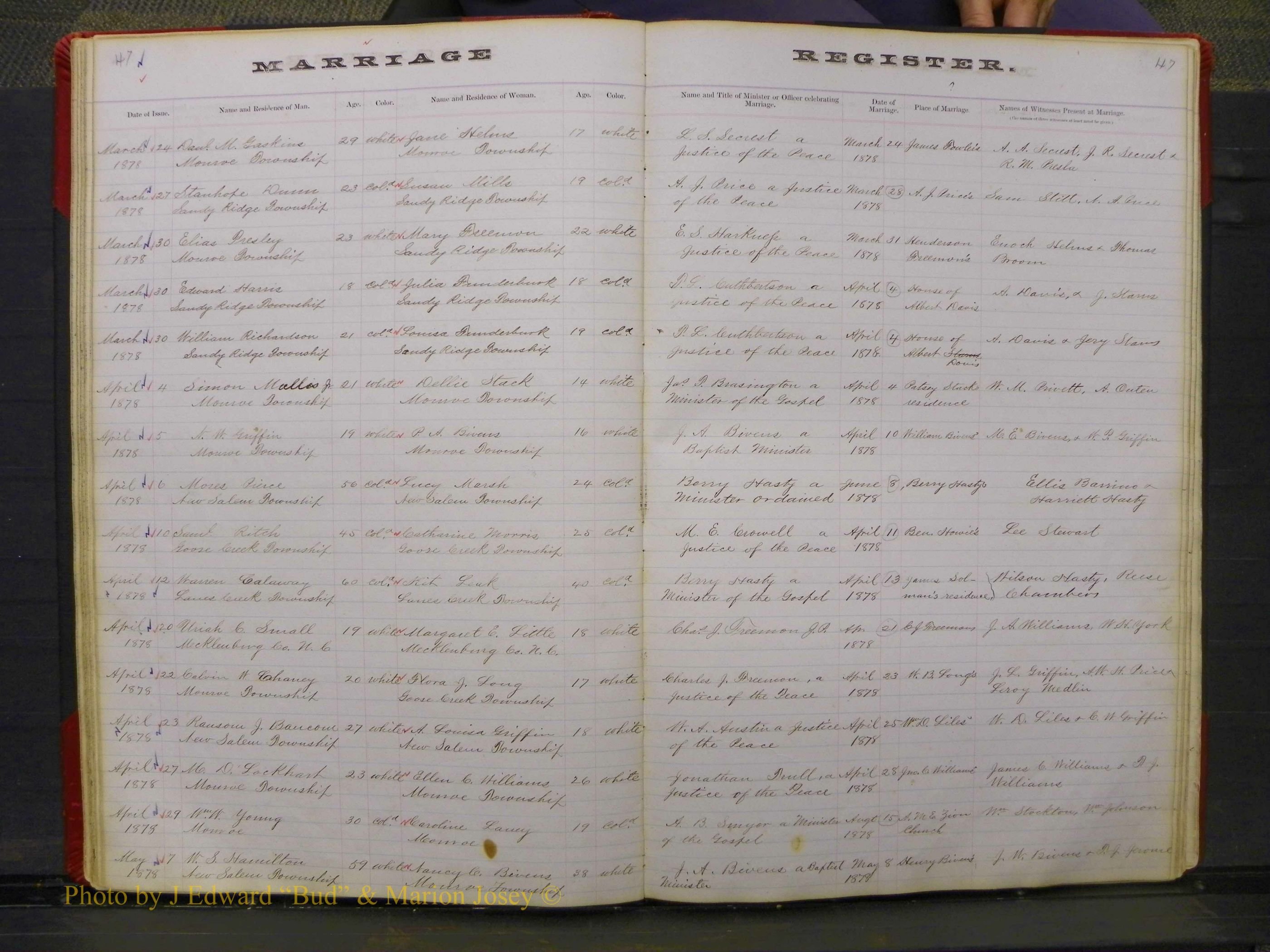 Union Co, NC Marriage Book 3, A-Z, 1873-1884 (48).JPG