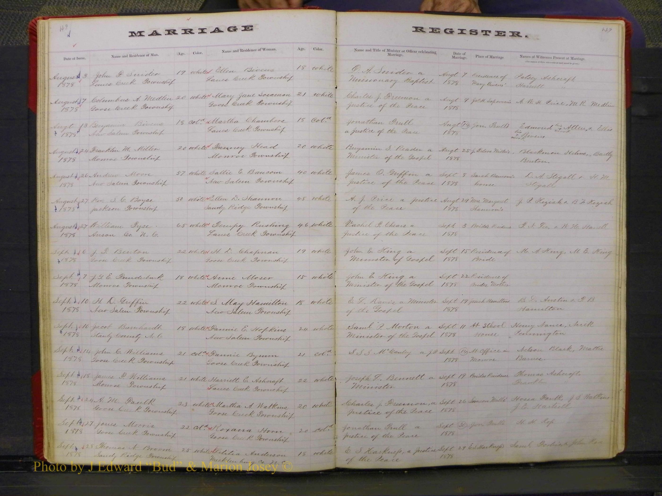 Union Co, NC Marriage Book 3, A-Z, 1873-1884 (50).JPG