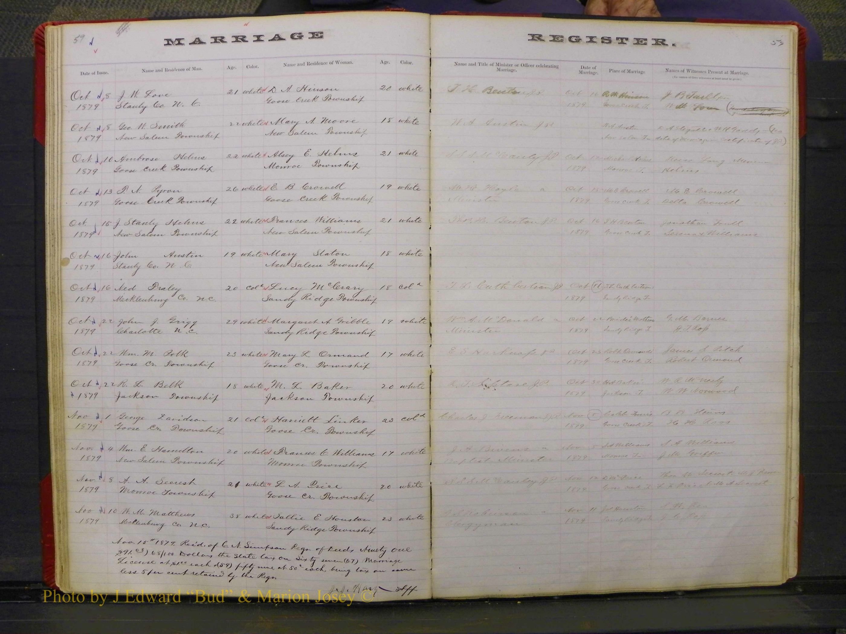 Union Co, NC Marriage Book 3, A-Z, 1873-1884 (60).JPG