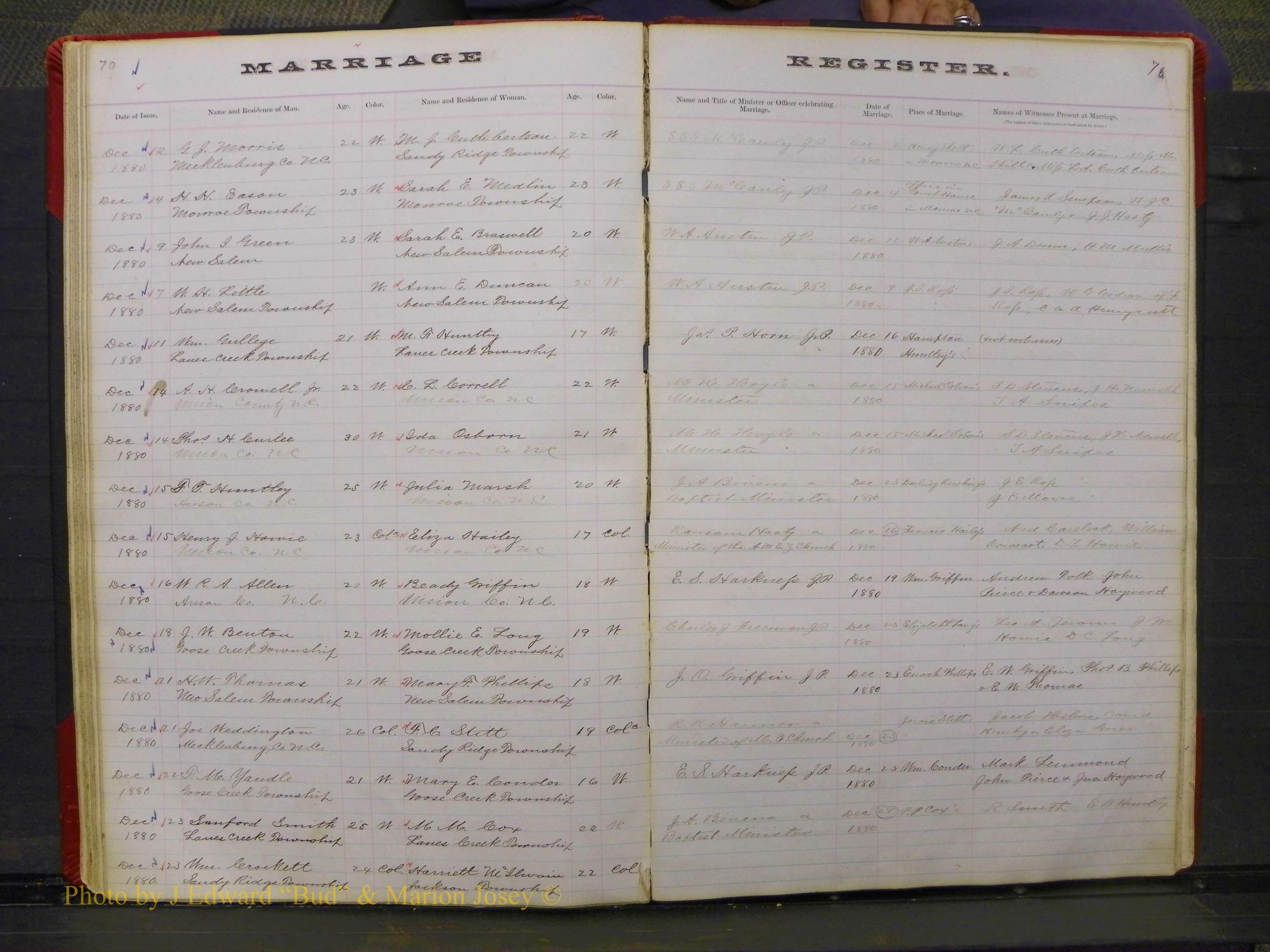 Union Co, NC Marriage Book 3, A-Z, 1873-1884 (71).JPG