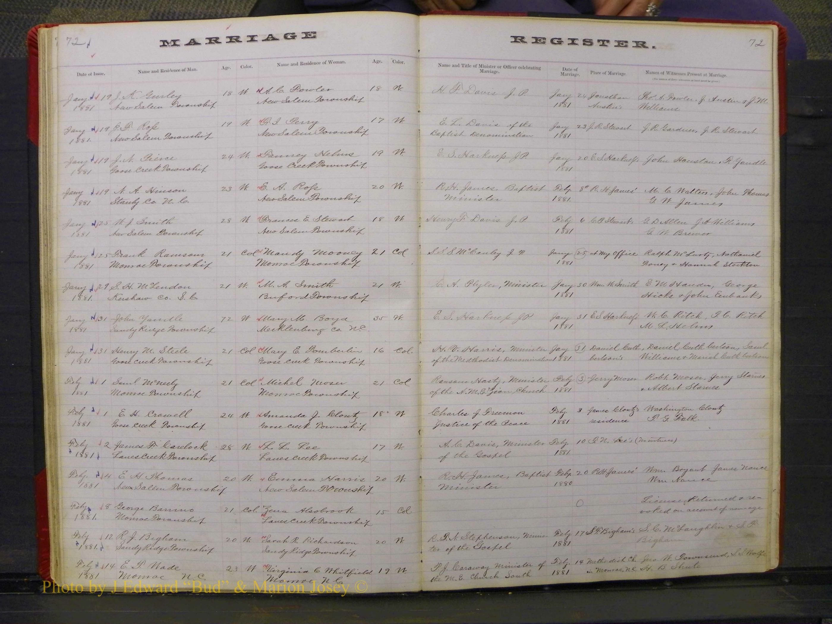 Union Co, NC Marriage Book 3, A-Z, 1873-1884 (73).JPG