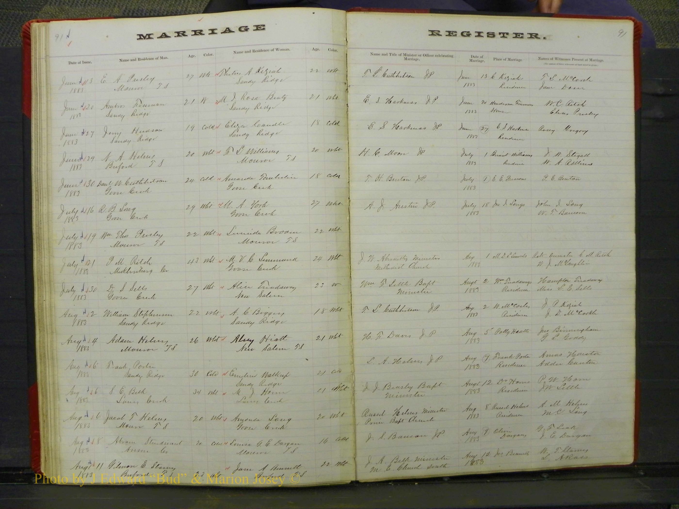 Union Co, NC Marriage Book 3, A-Z, 1873-1884 (92).JPG