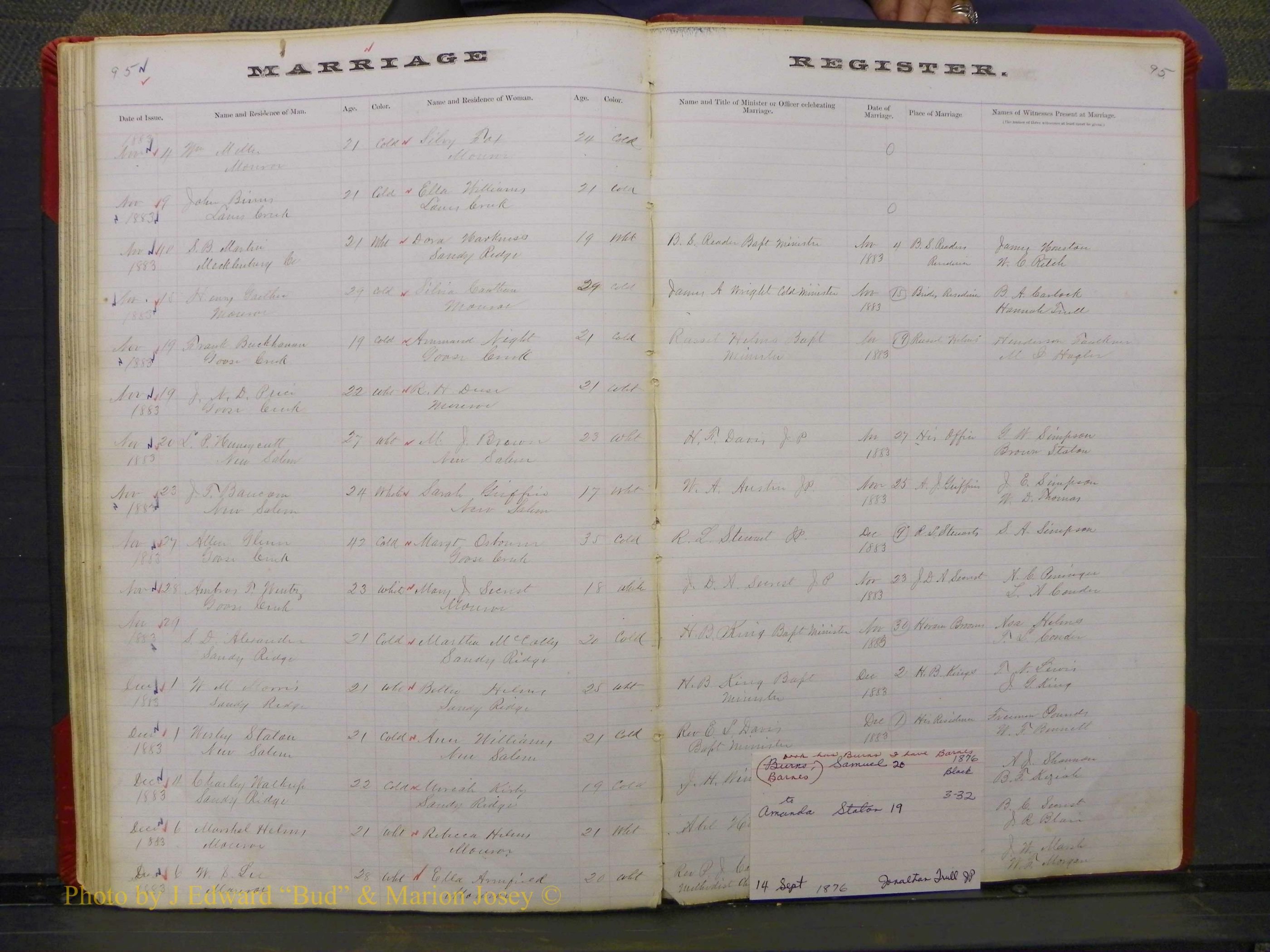 Union Co, NC Marriage Book 3, A-Z, 1873-1884 (97).JPG